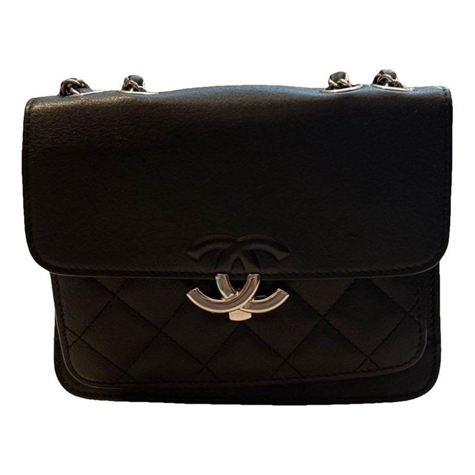 Trendy CC leather handbag