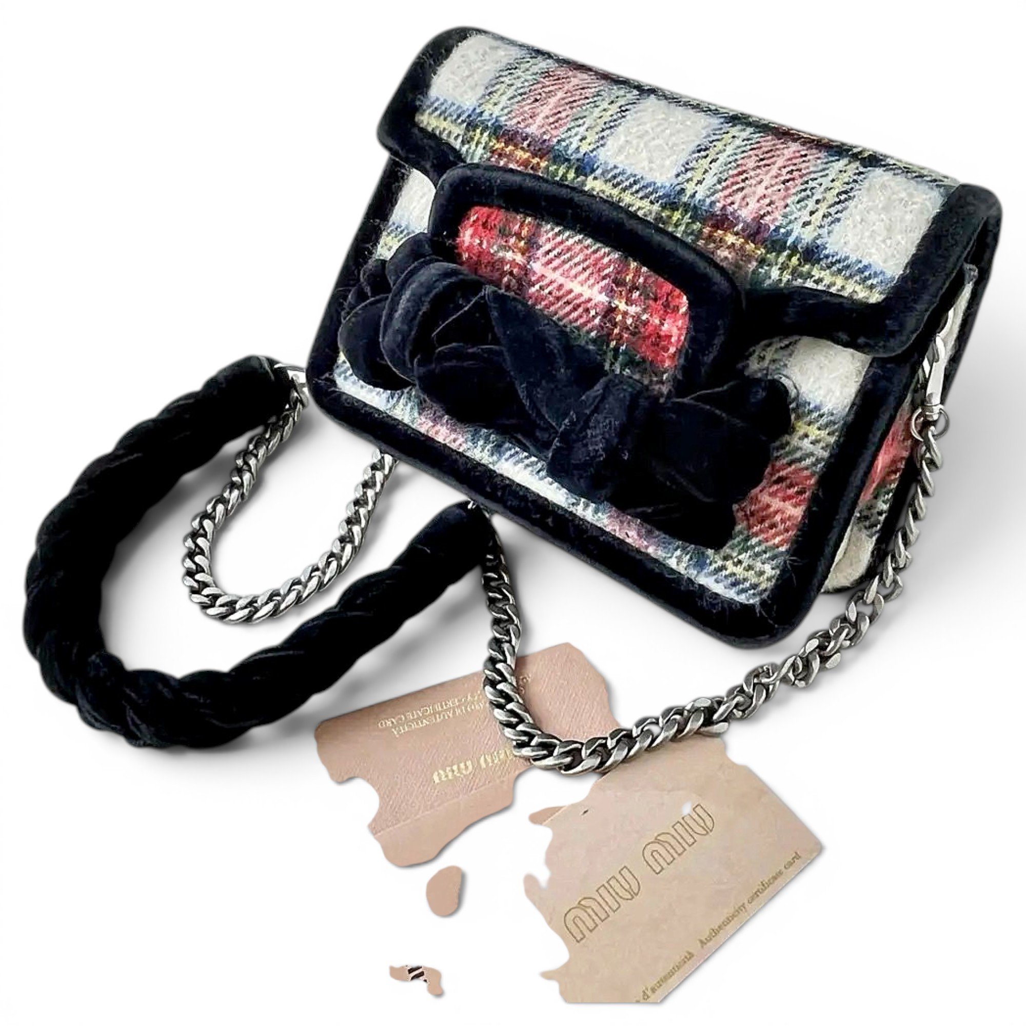 Miu Confidential tweed handbag