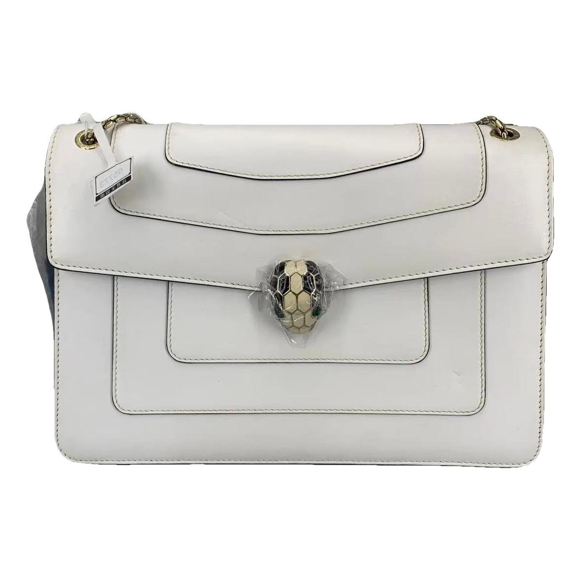 Serpenti leather handbag