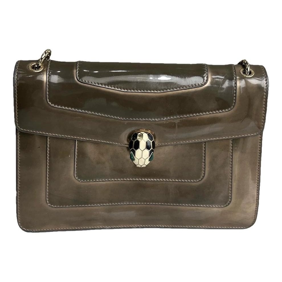 Serpenti leather handbag