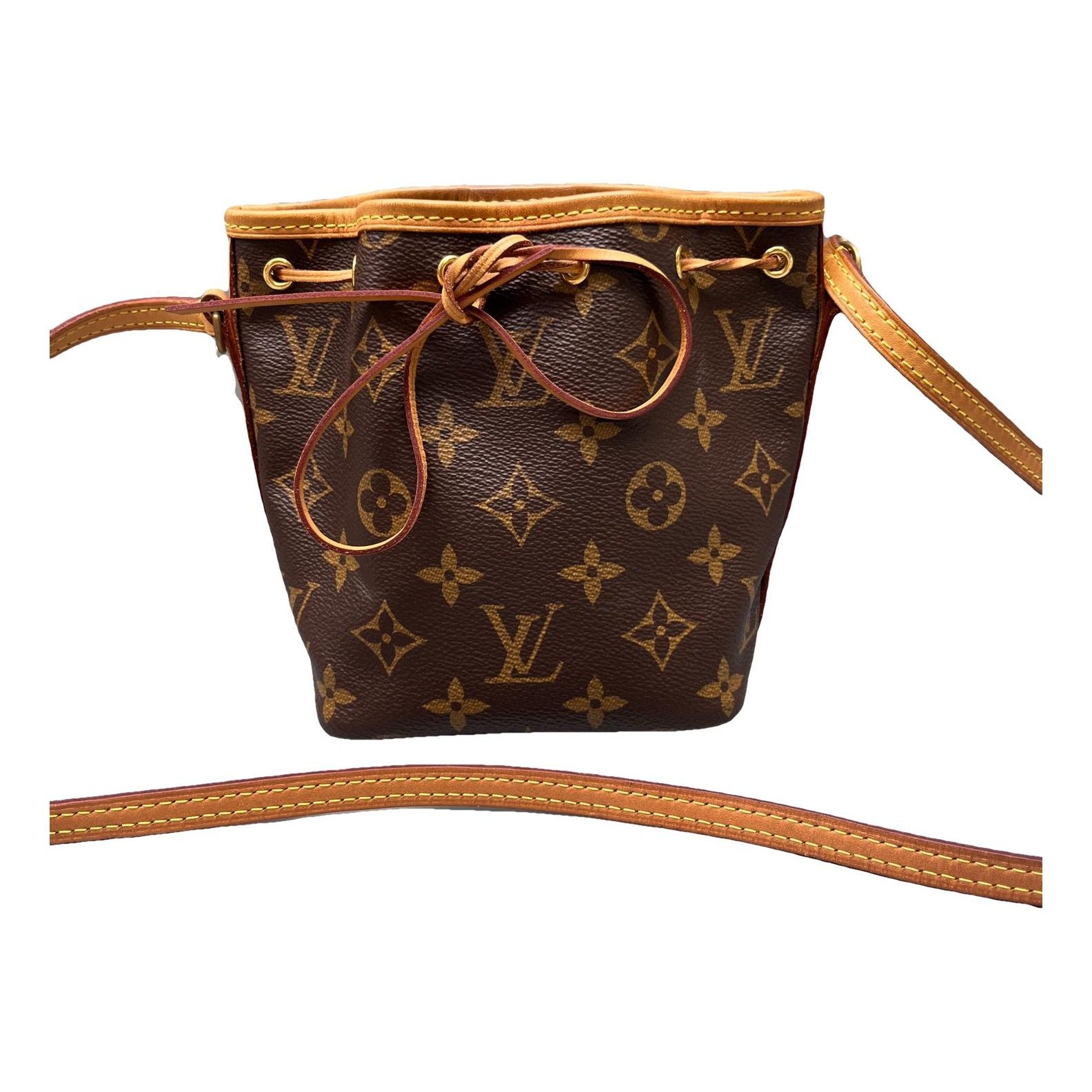 Nano Noé leather handbag