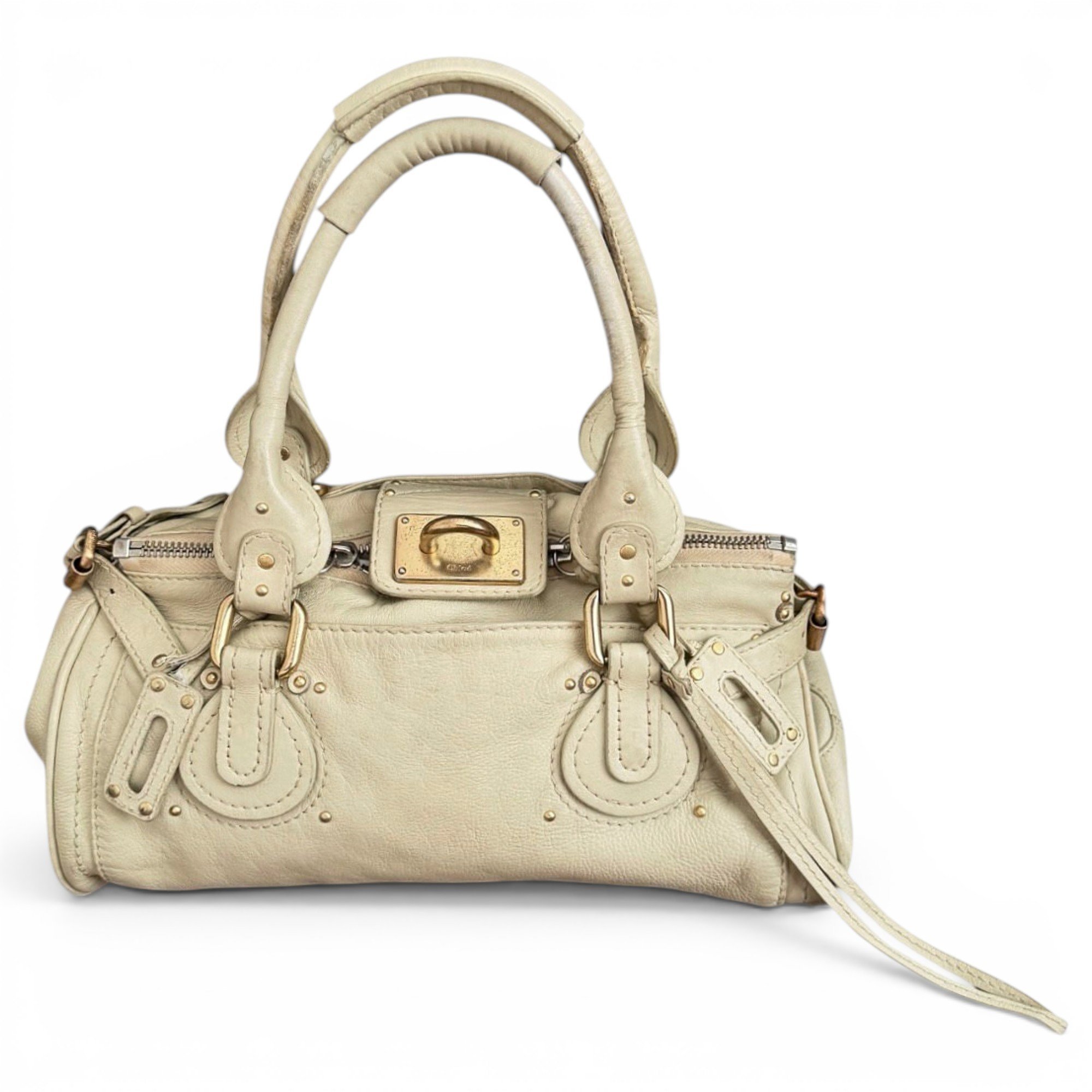 Leather clutch bag