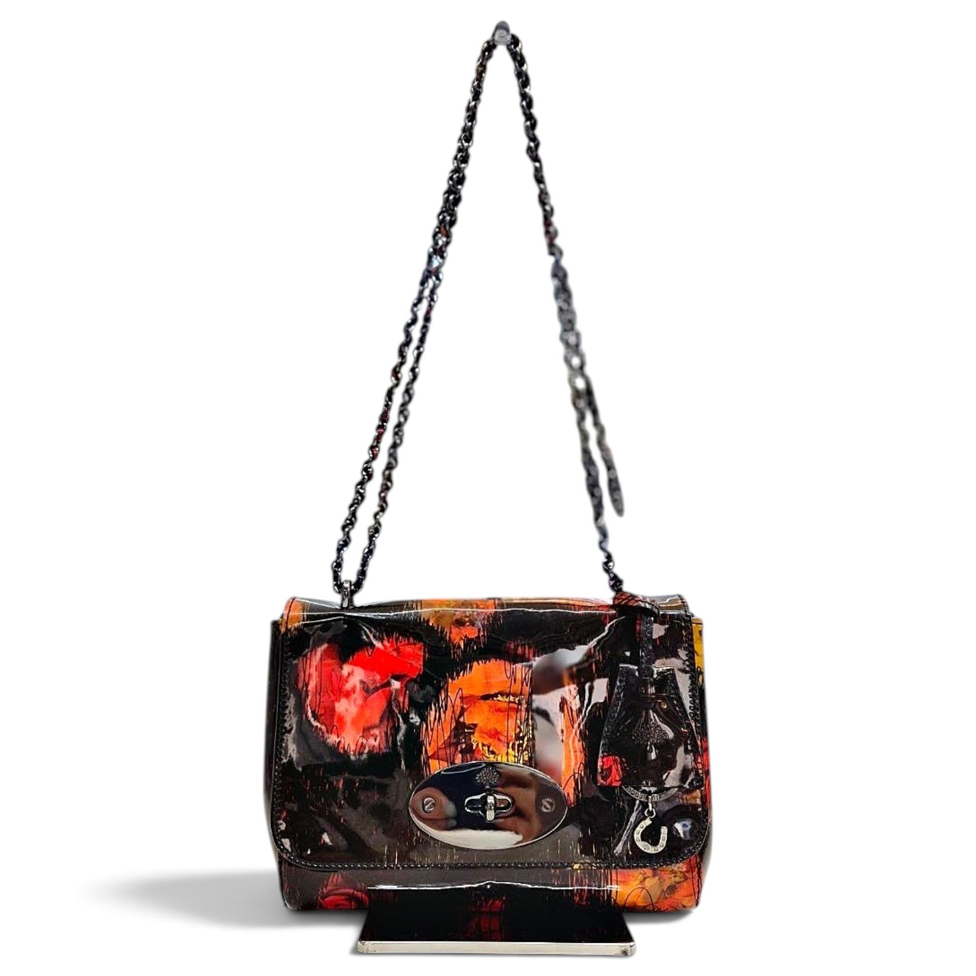 Mulberry Lily patent leather crossbody bag