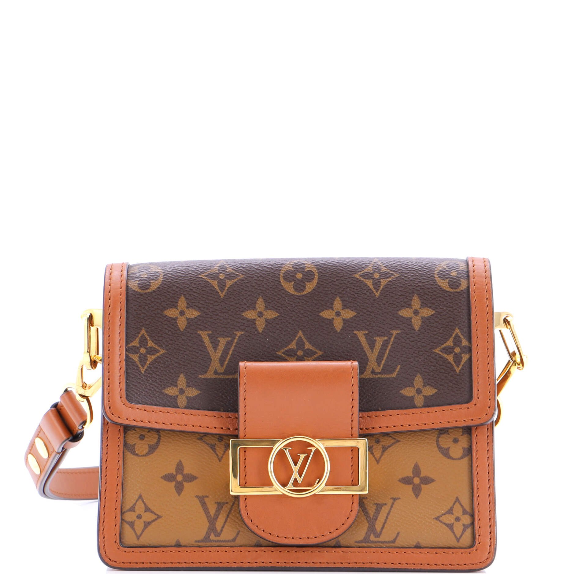 Louis Vuitton Dauphine Shoulder Bag Reverse Monogram Canvas Mini