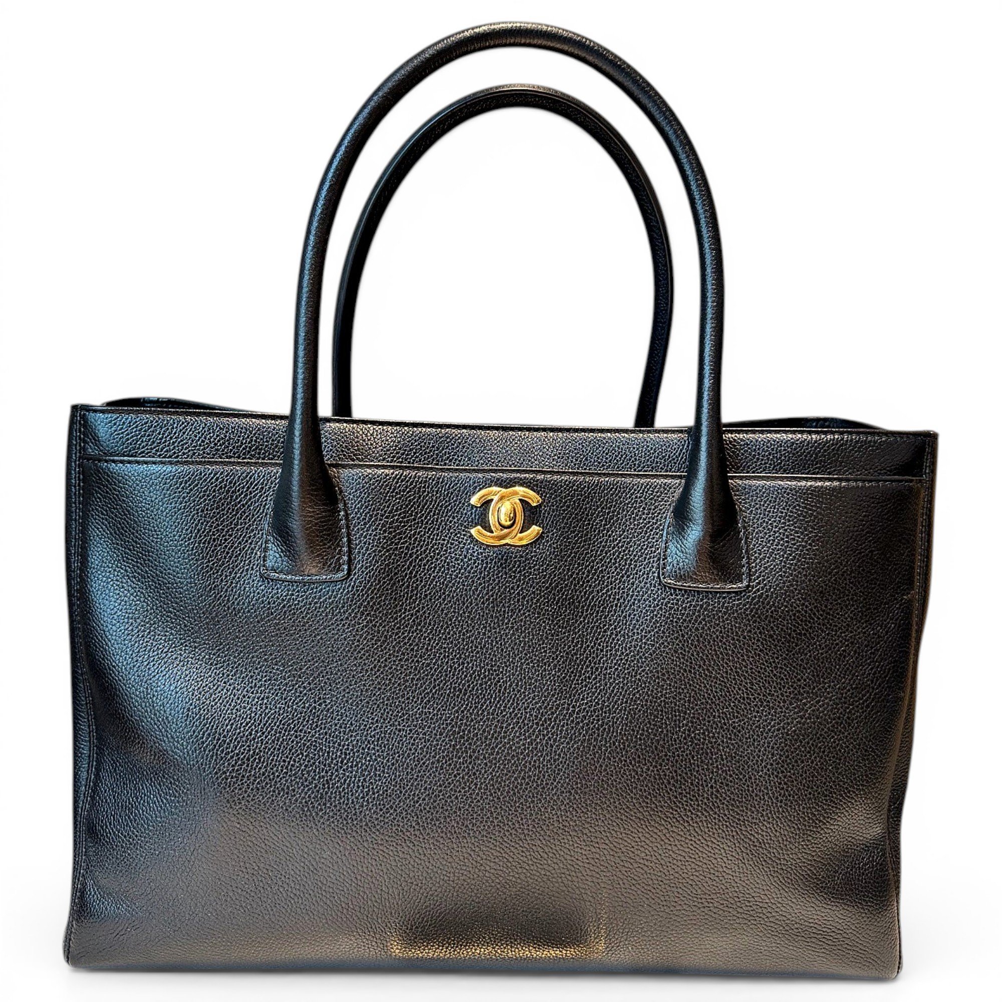 Executive leather tote