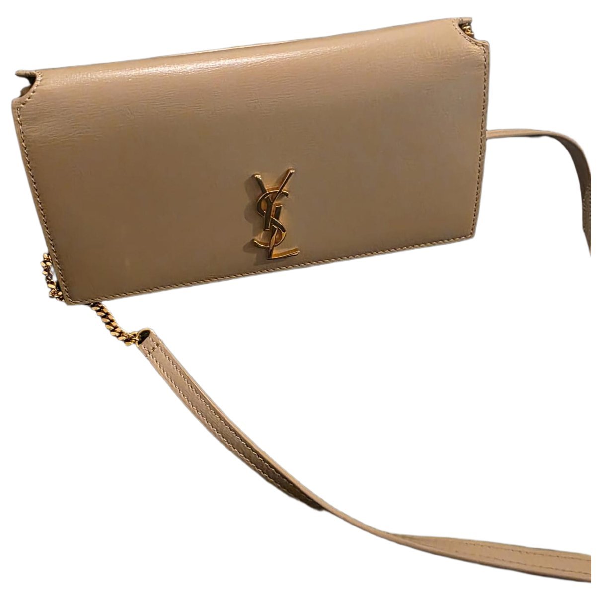 Leather clutch bag