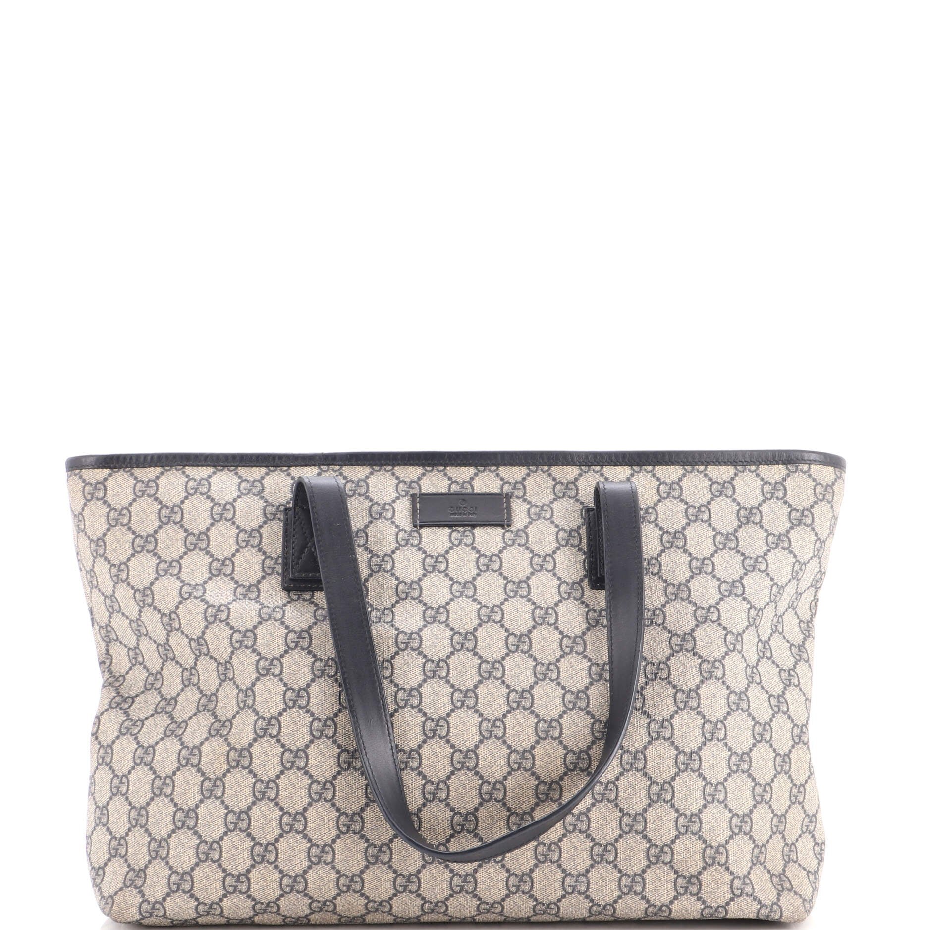 Plus Tote GG Coated Canvas with Leather Medium