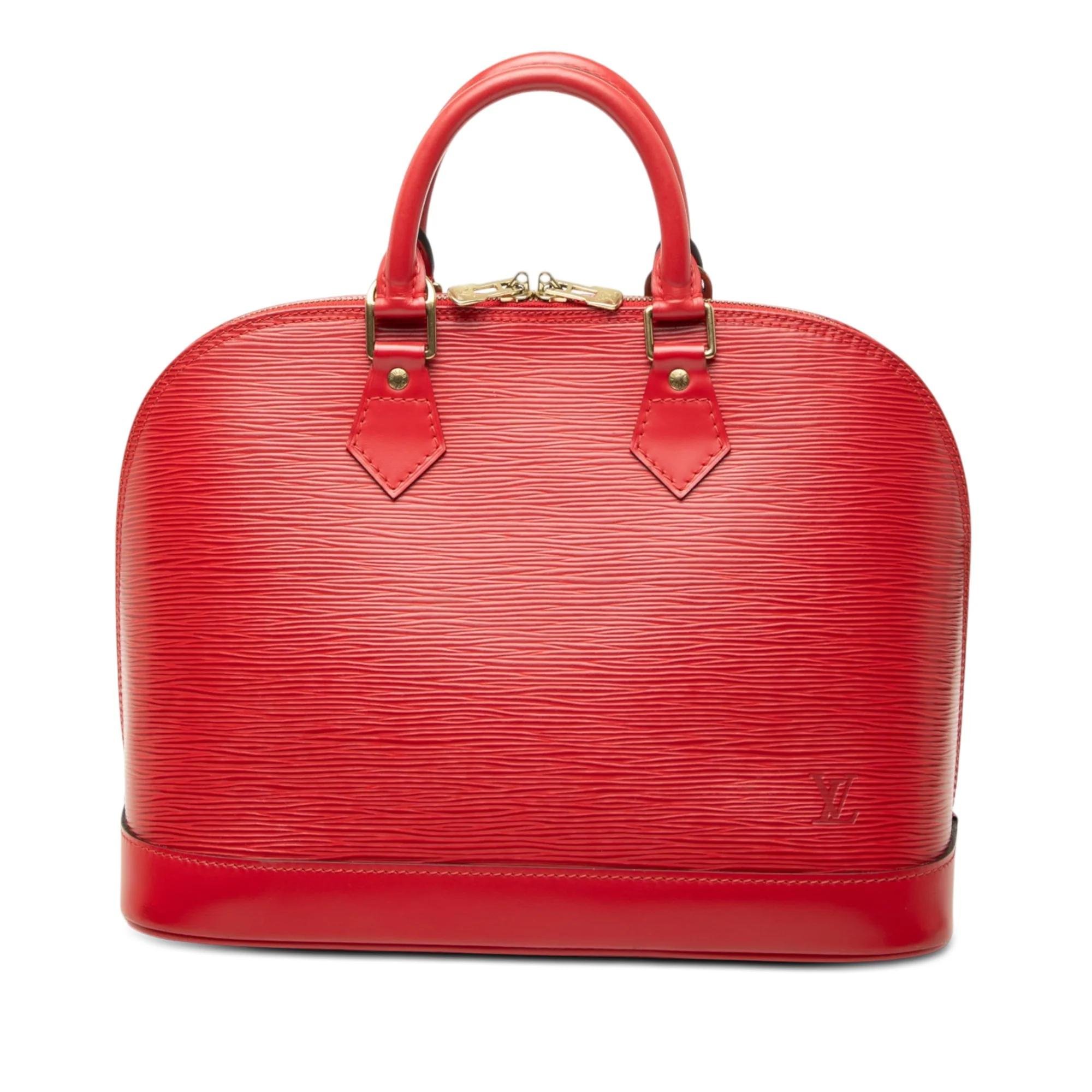 Louis Vuitton Alma leather handbag