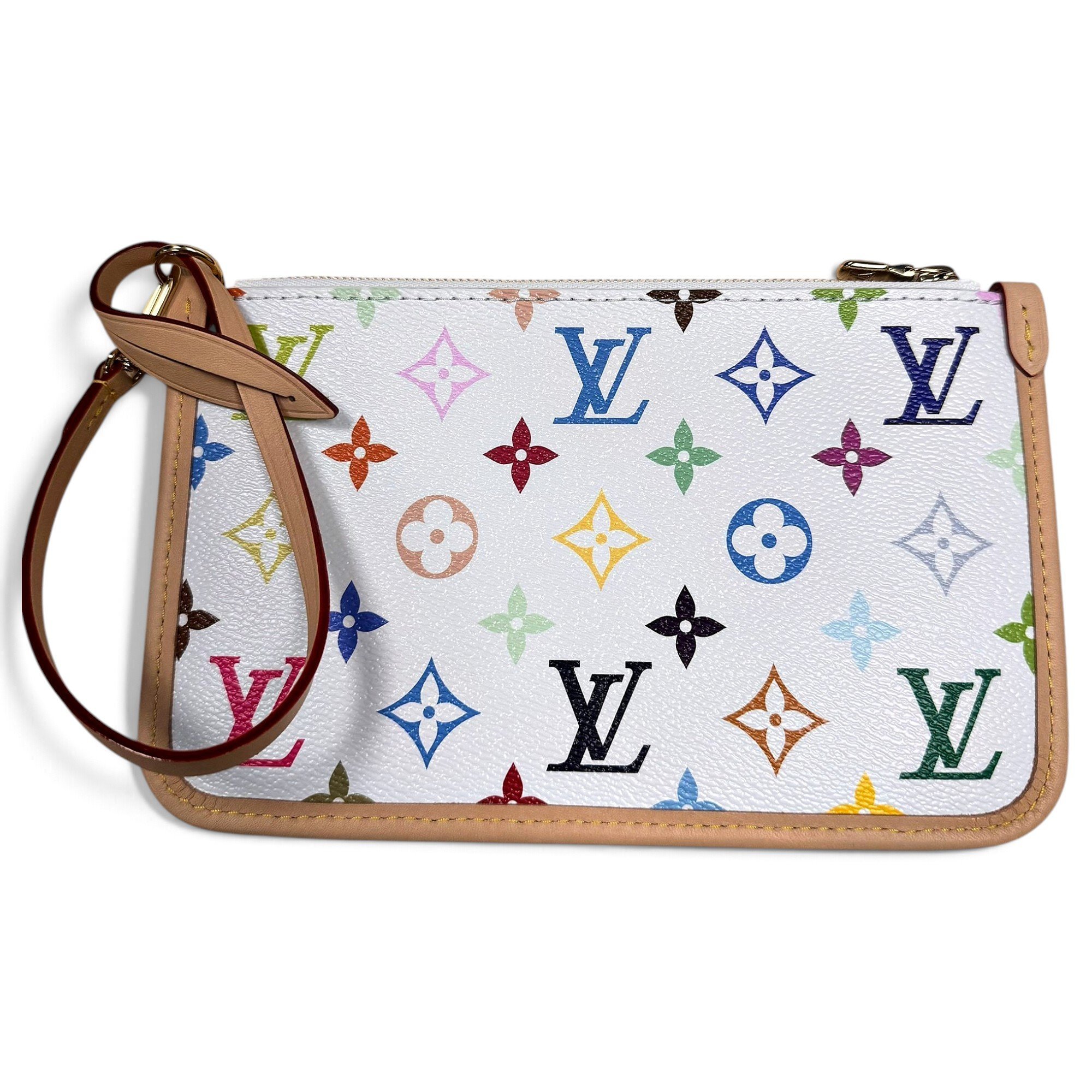Leather clutch bag
