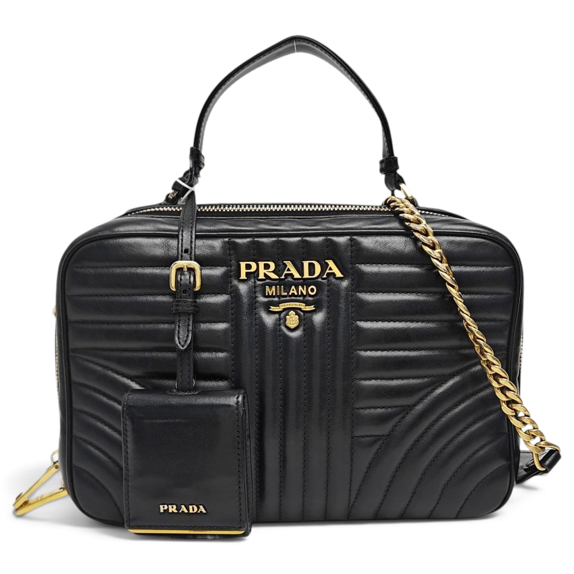 Diagramme leather handbag