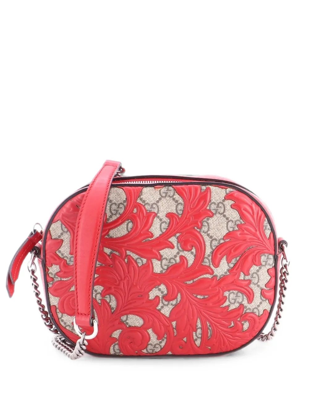 Chain Arabesque GG Coated Canvas with Leather Mini crossbody bag