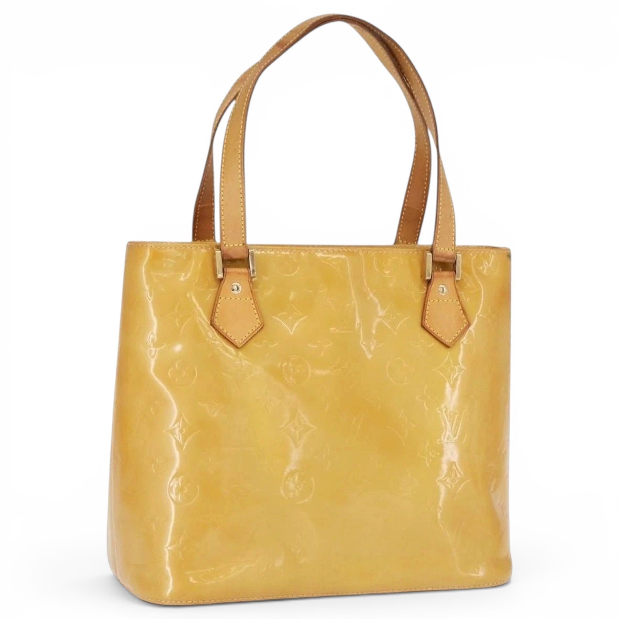 Patent leather handbag