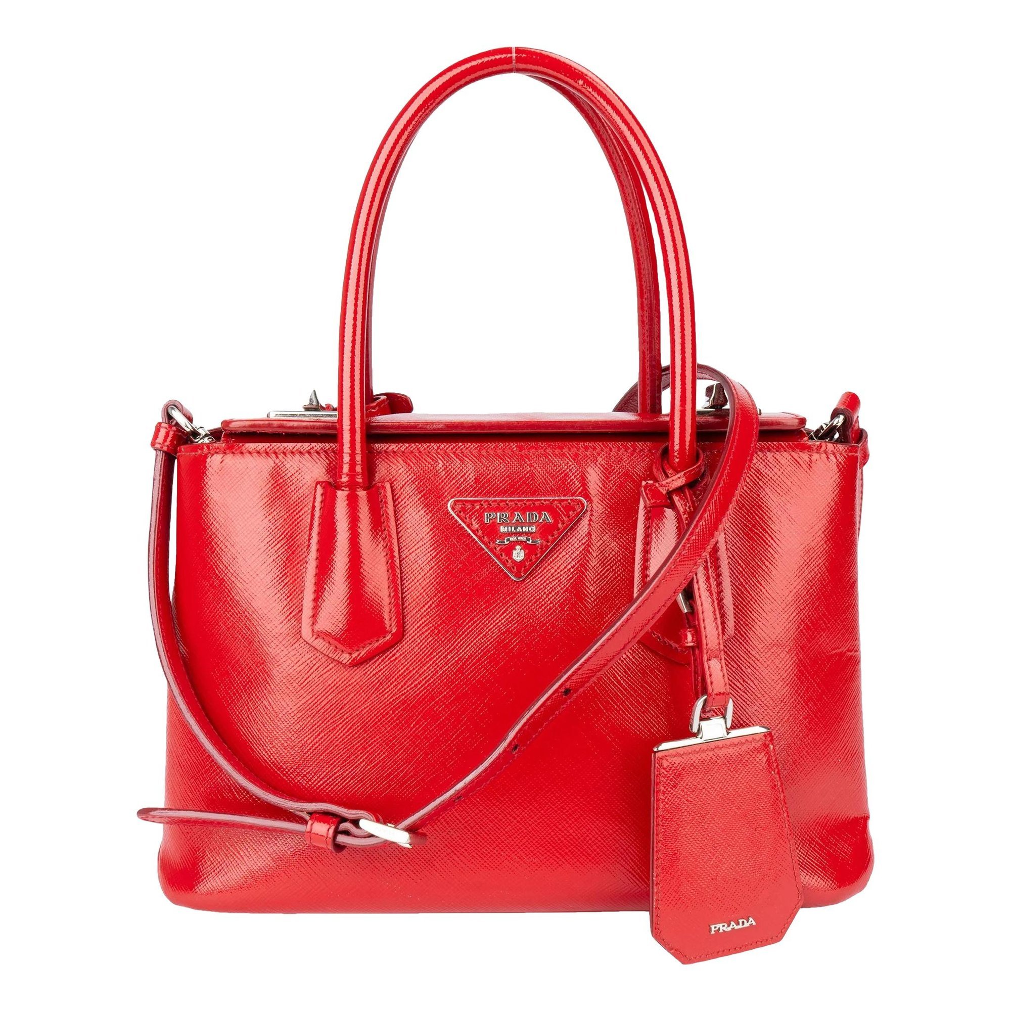 Galleria patent leather handbag