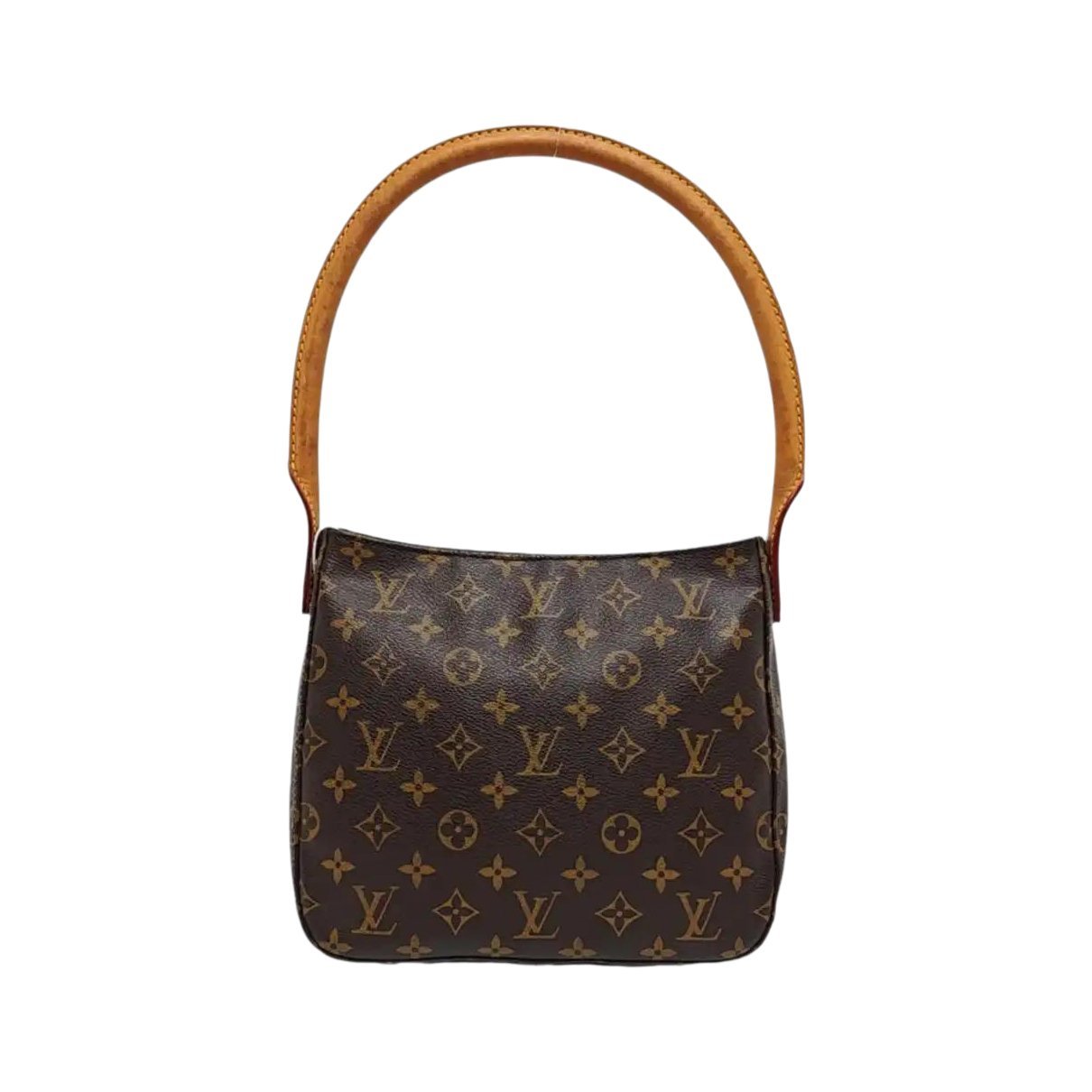 Looping leather handbag