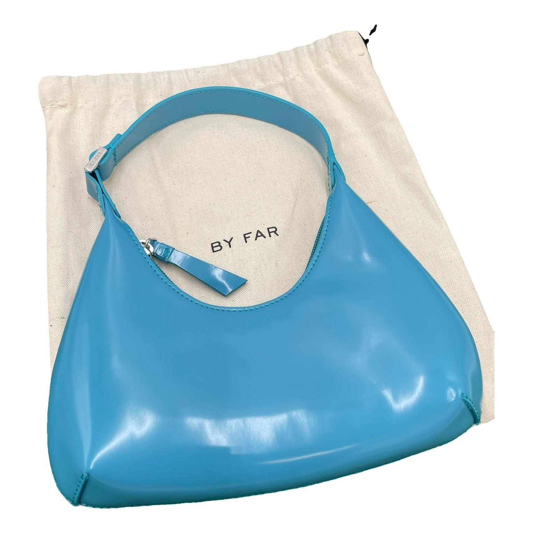 By Far Baby Amber patent leather handbag
