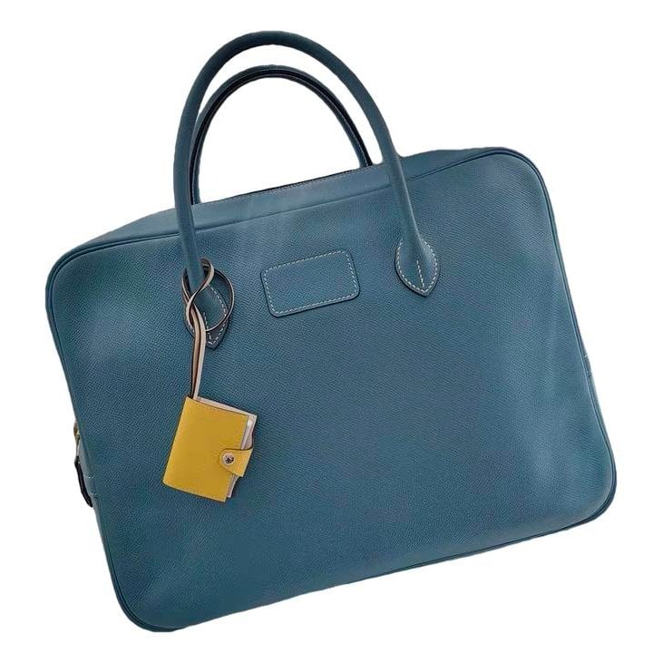 Plume leather handbag