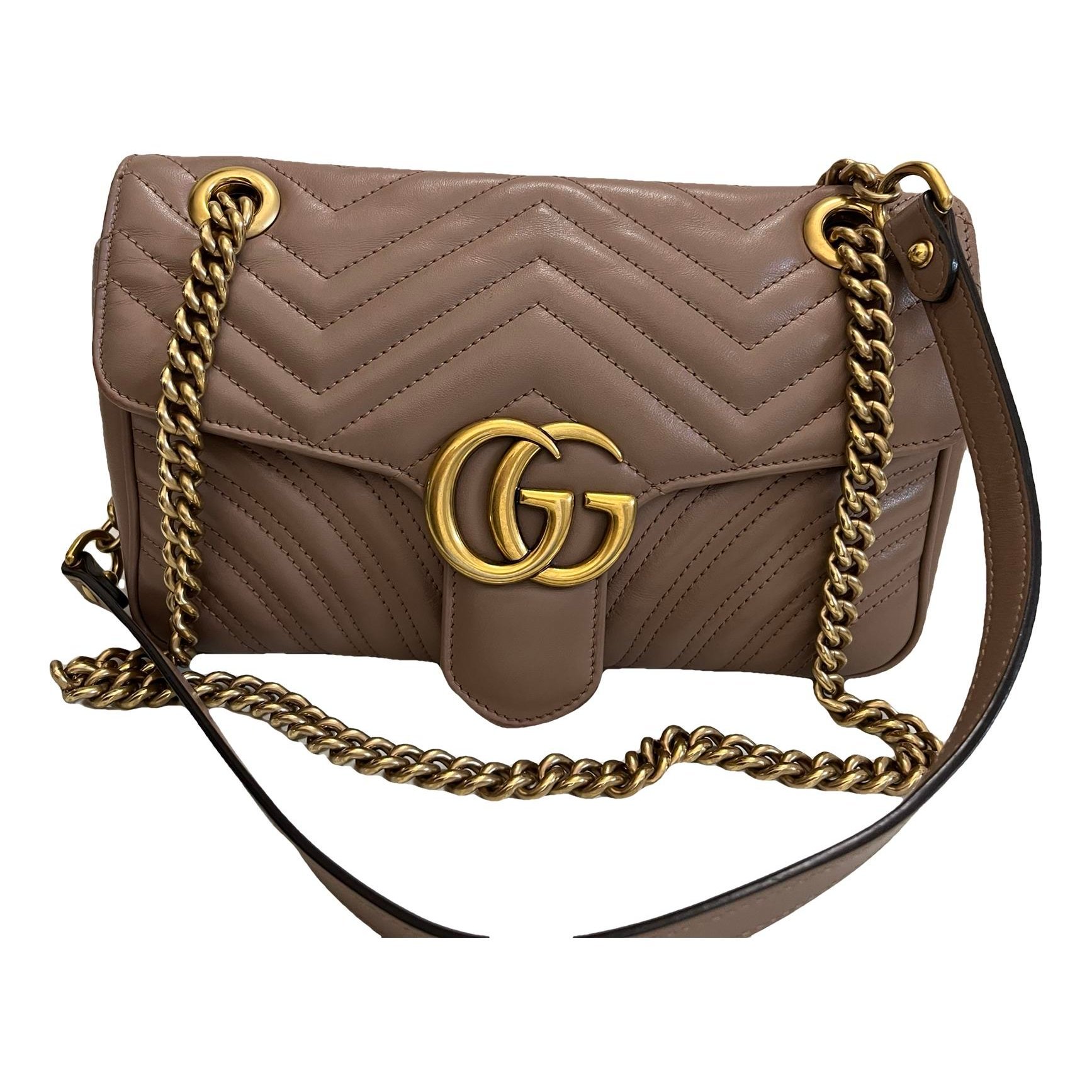 GG Marmont Flap leather crossbody bag