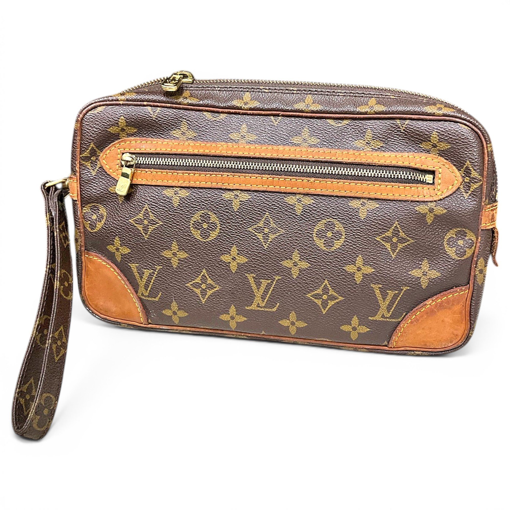 Marly Dragonne leather clutch bag