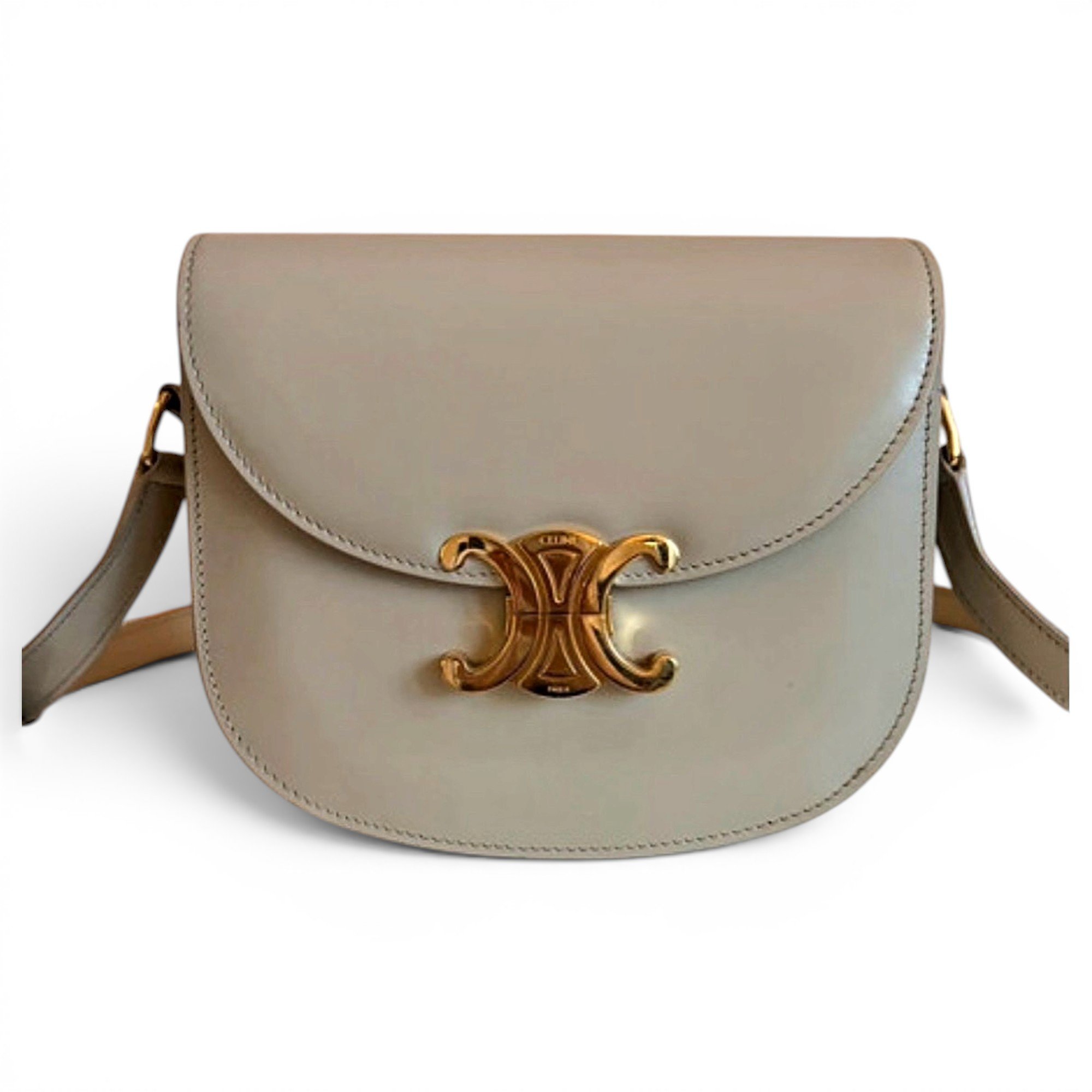 Triomphe leather handbag