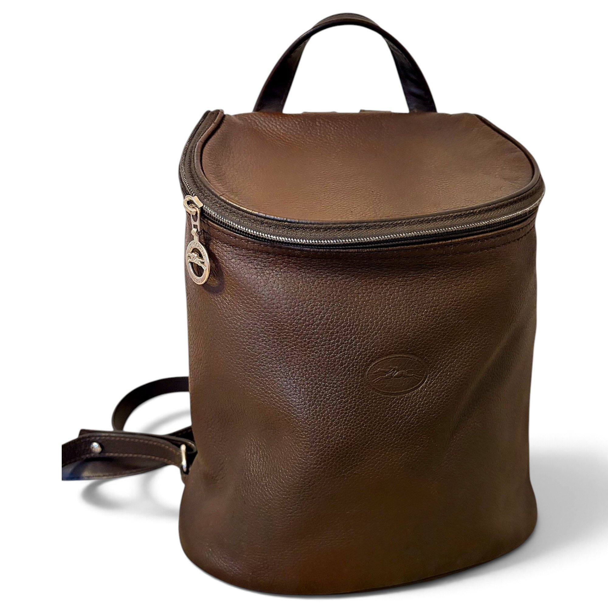 Foulonné leather backpack