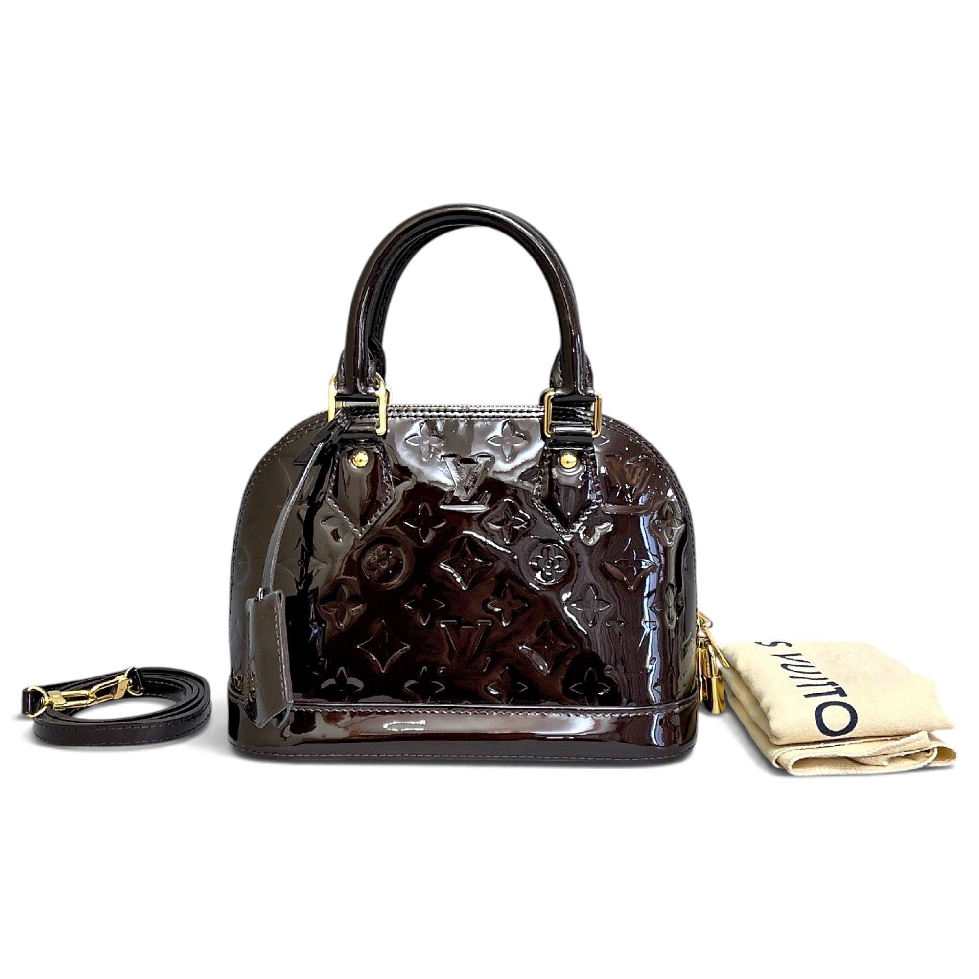 Alma patent leather handbag