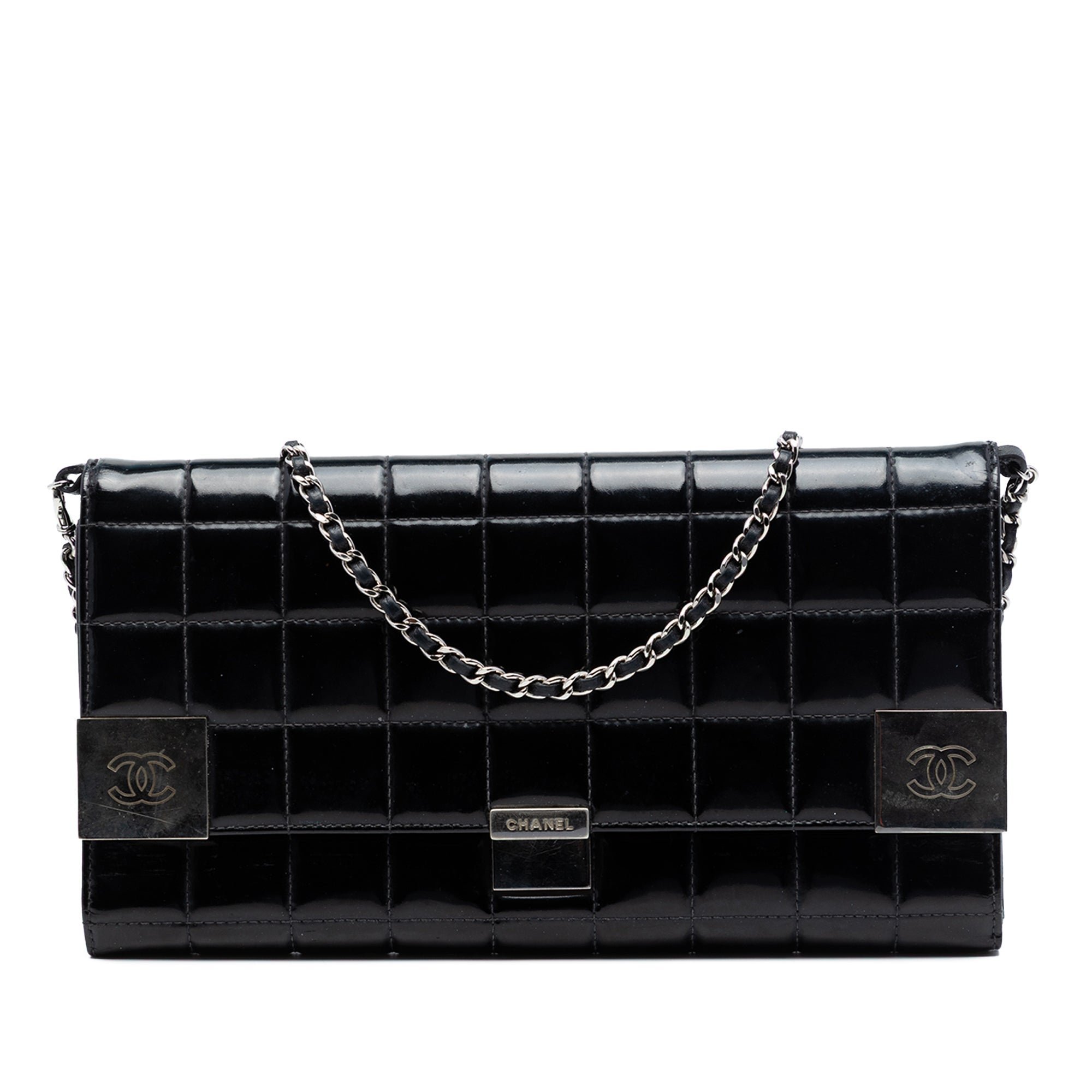Patent leather handbag
