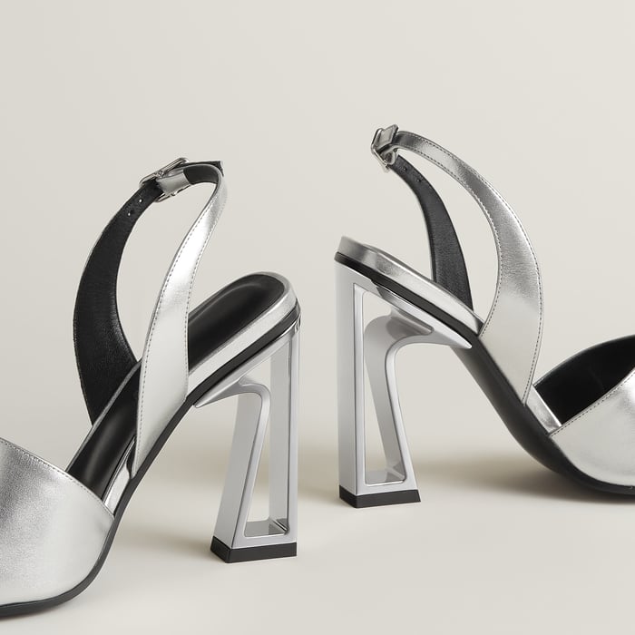 Gris Argenté Kristal 105 Sandal