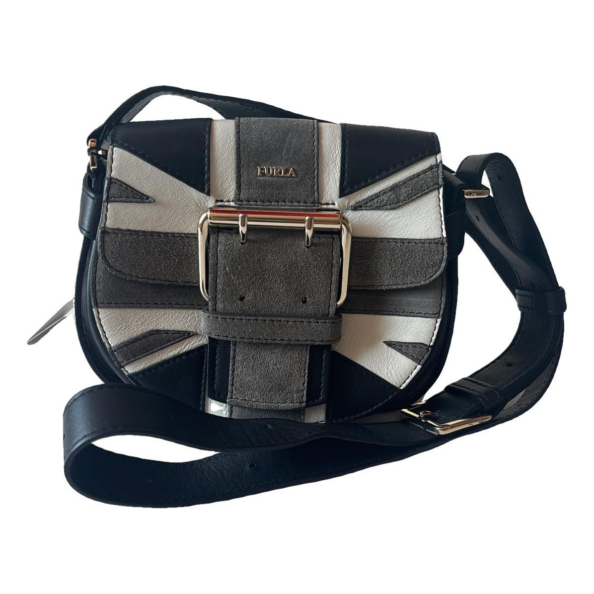 Leather clutch bag