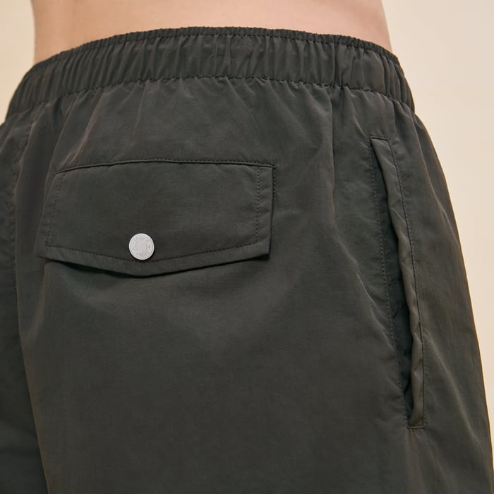 Kaki "Metallerie Au Carre" Swim Trunks
