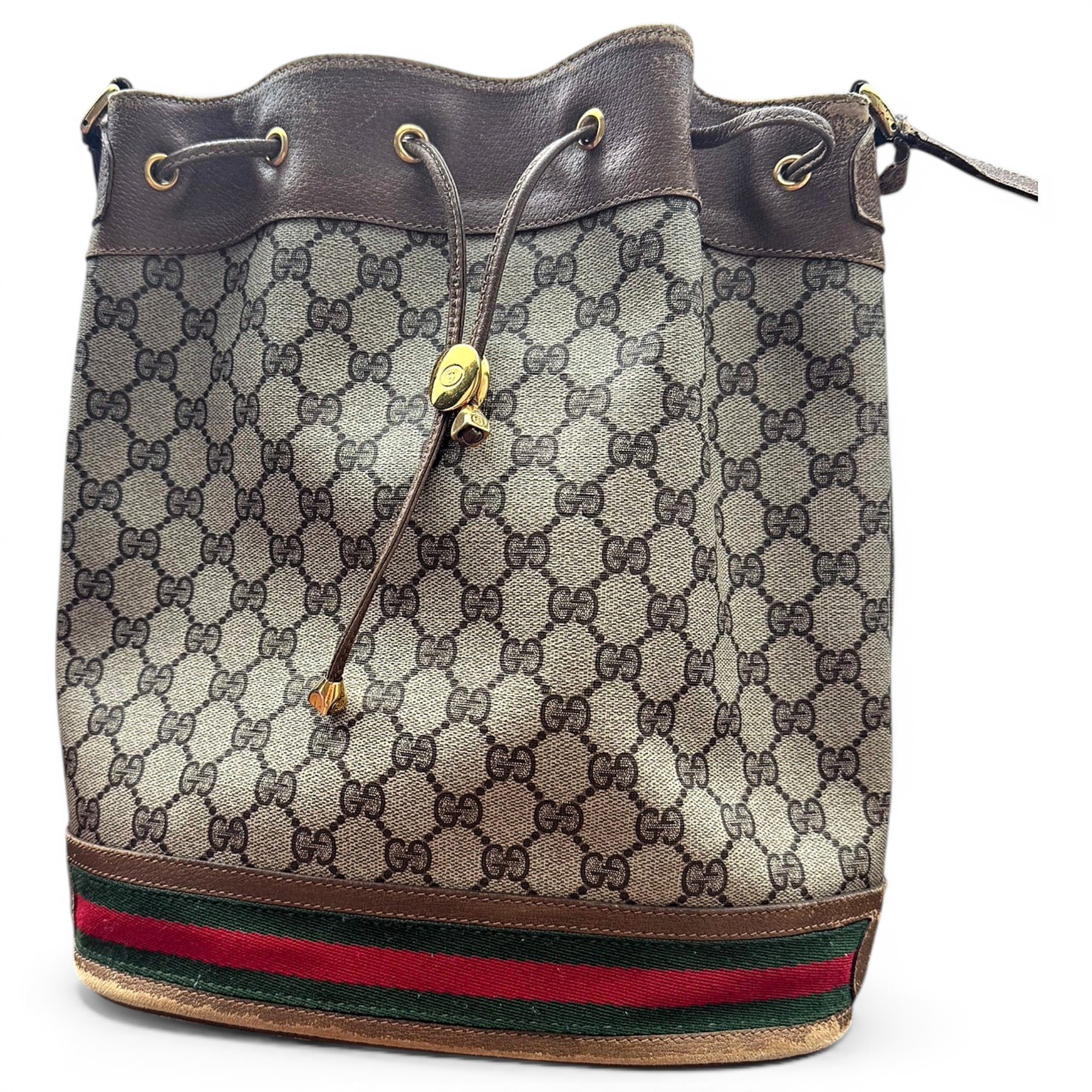 Ophidia Bucket leather crossbody bag