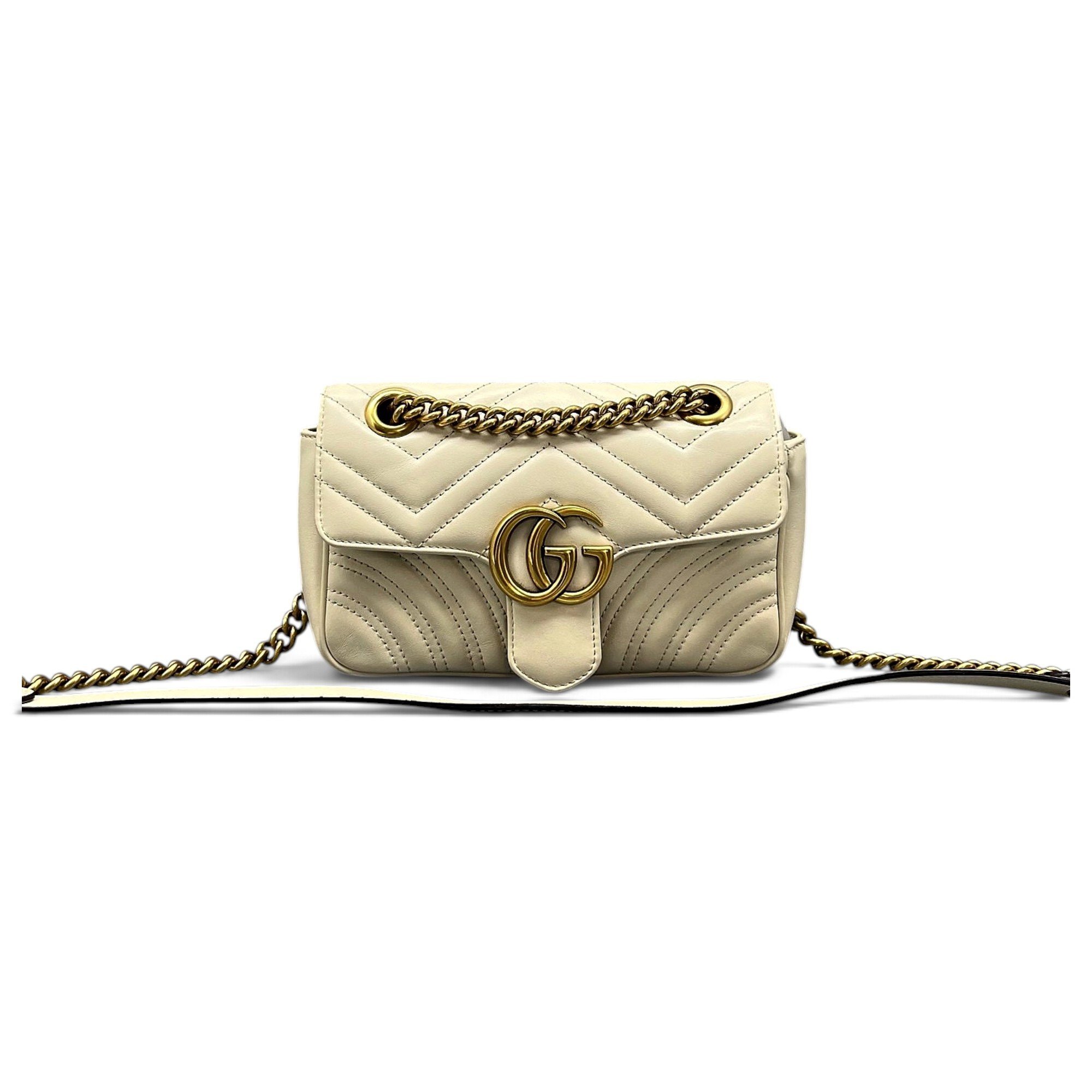 GG Marmont Flap leather crossbody bag