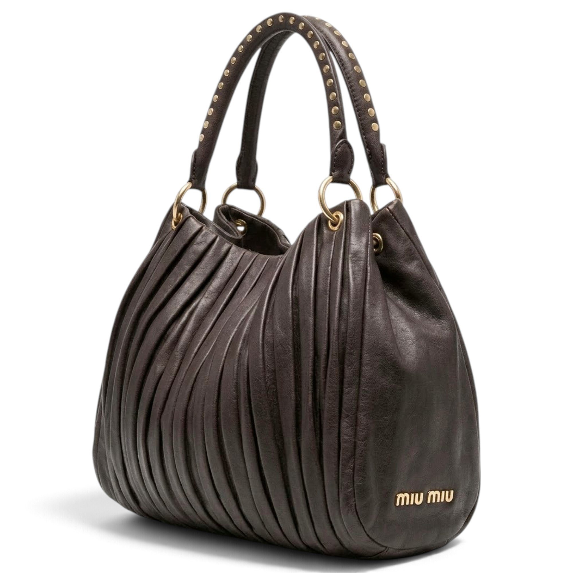 Matelassé leather handbag