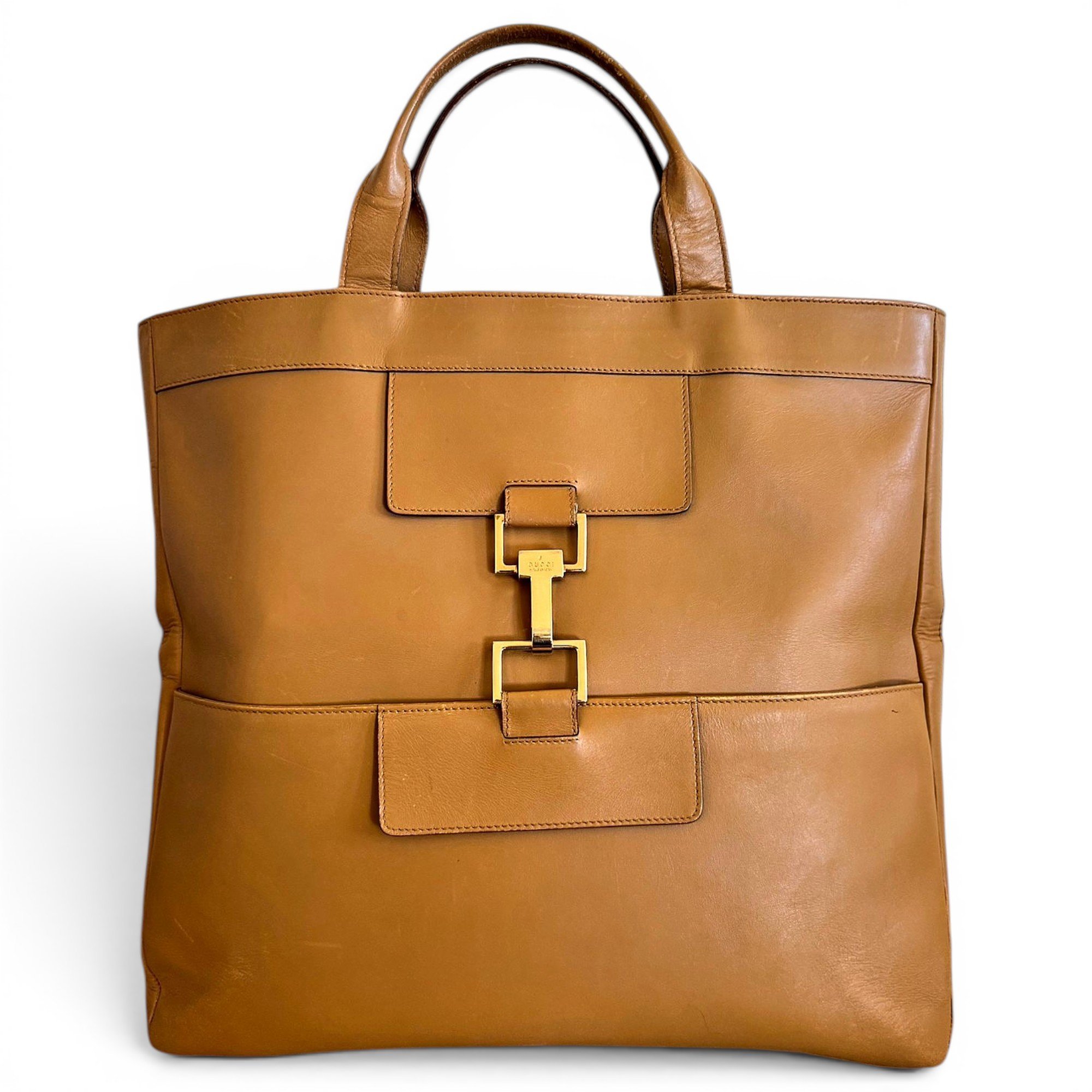 Leather tote