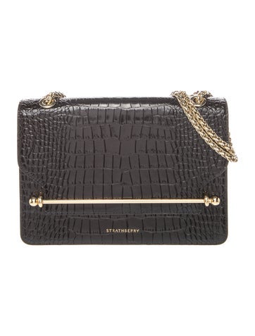 Embossed Leather Shoulder Bag