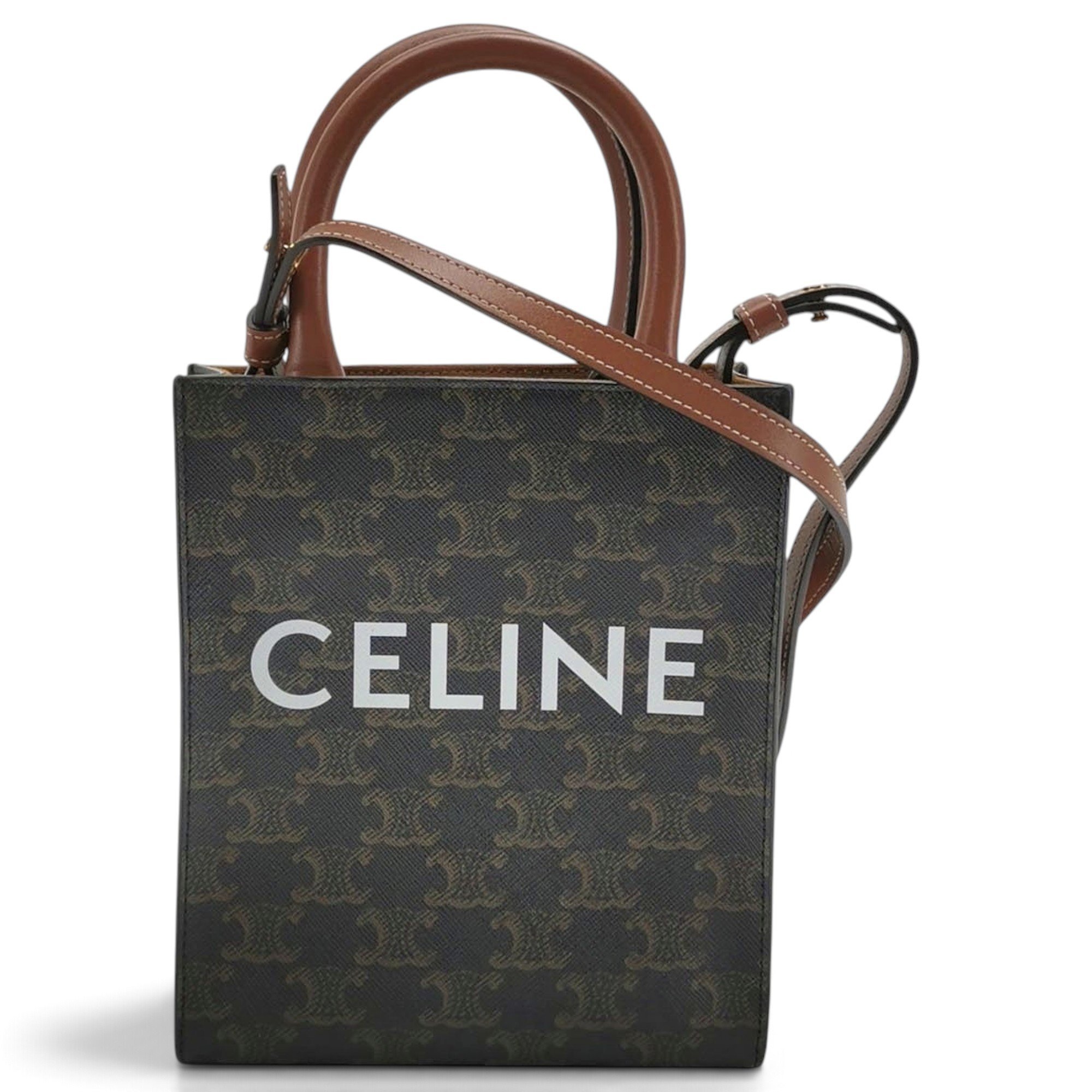 Cabas leather handbag
