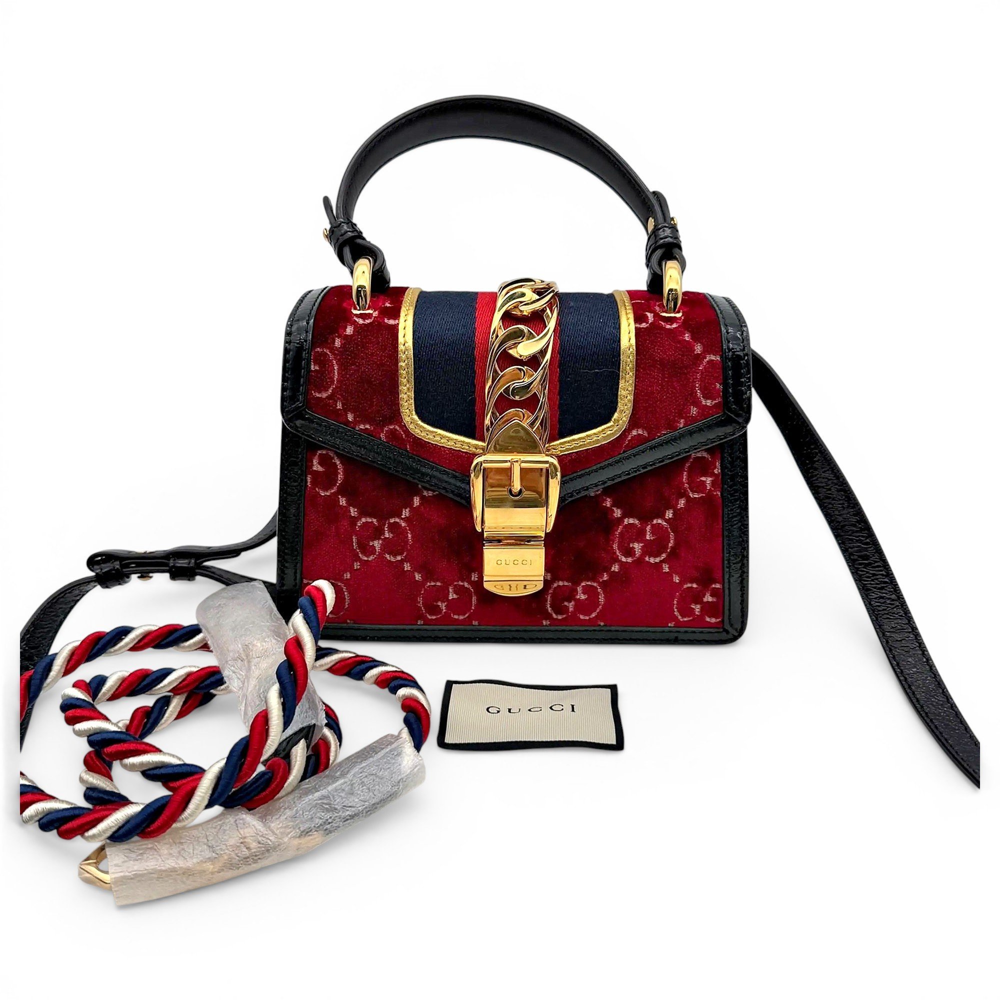 Sylvie velvet crossbody bag