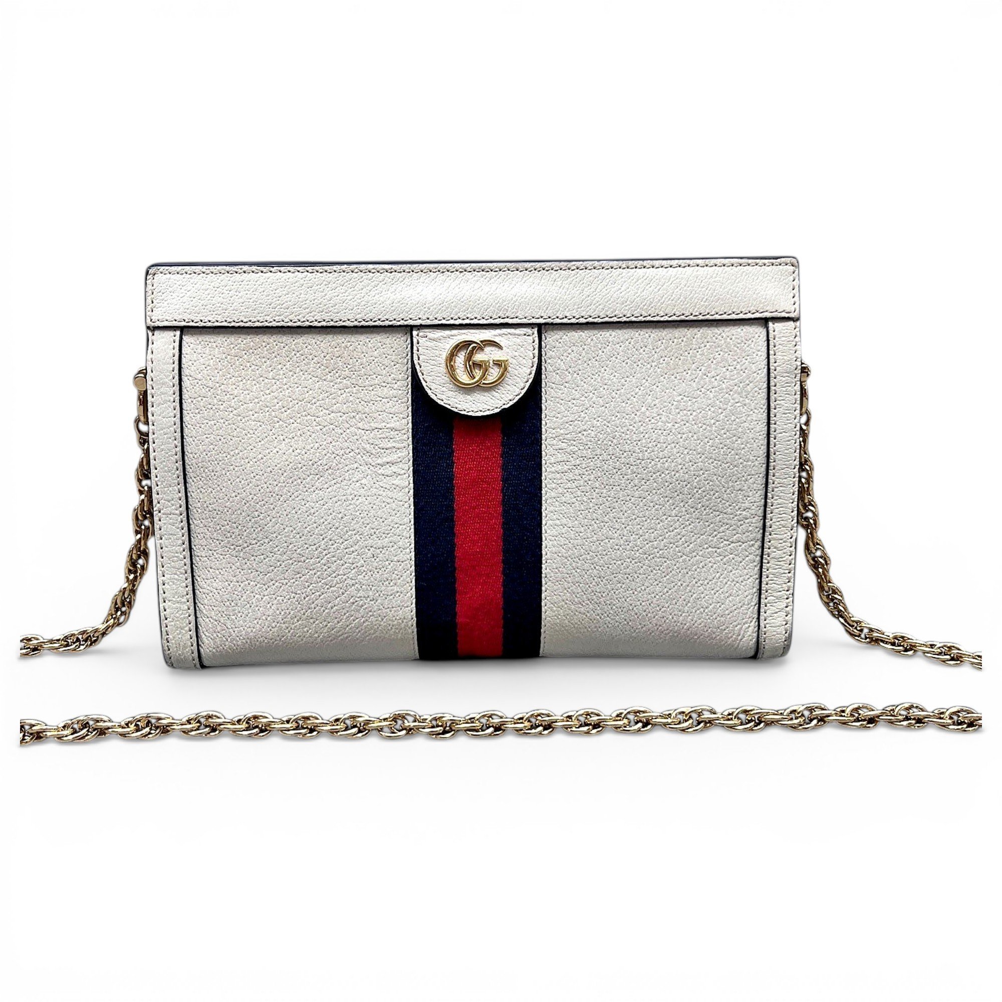 Ophidia Chain leather handbag