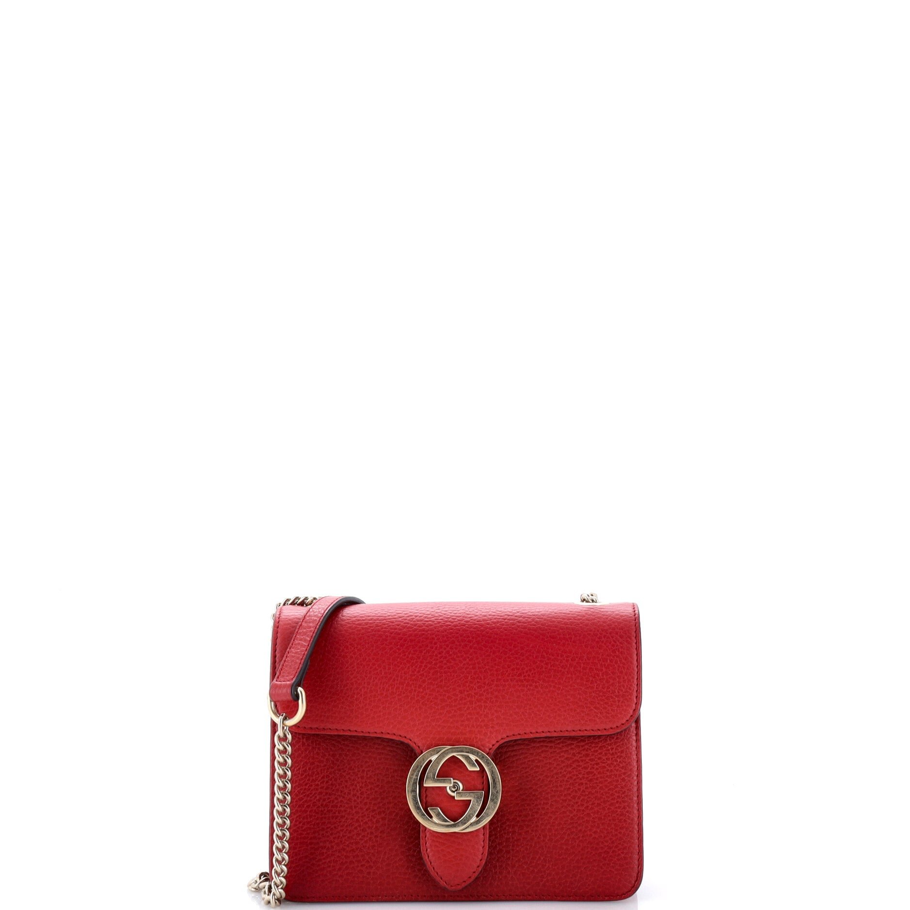 Interlocking Shoulder Bag Leather Small