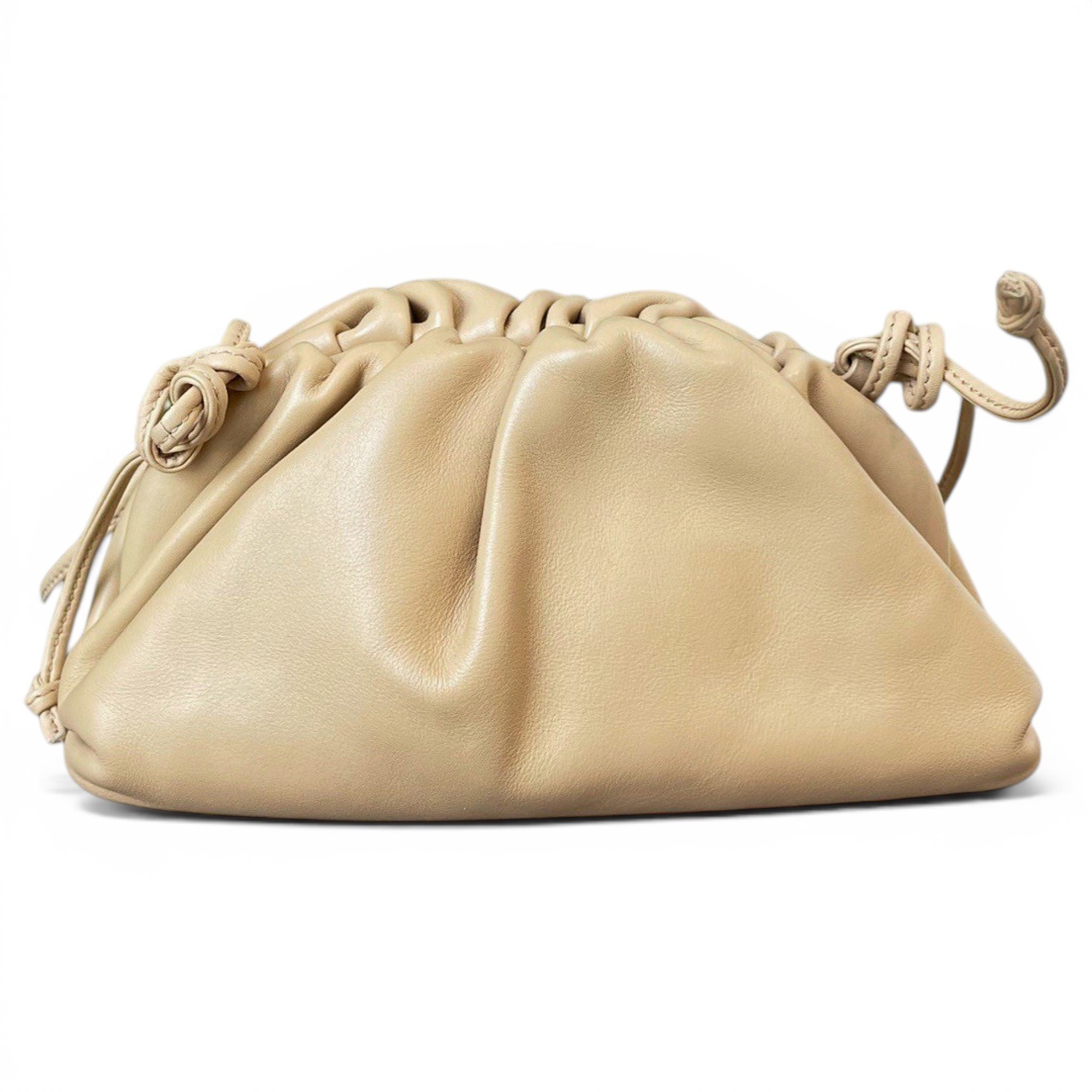 Pouch leather crossbody bag