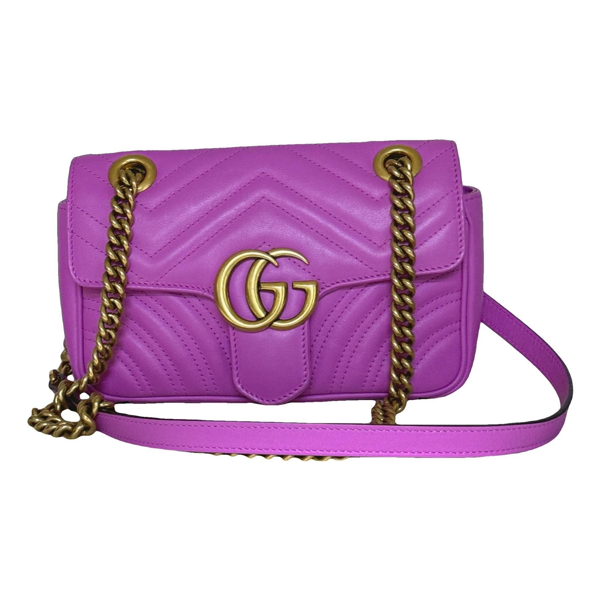 GG Marmont Flap leather crossbody bag