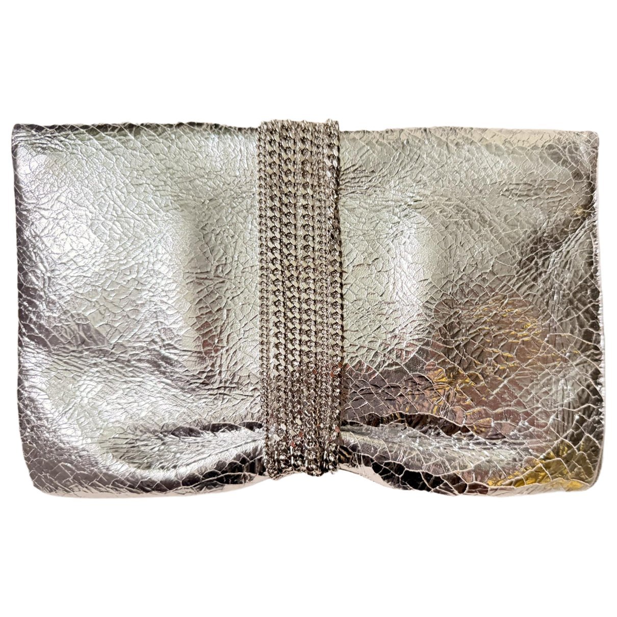 Leather clutch bag