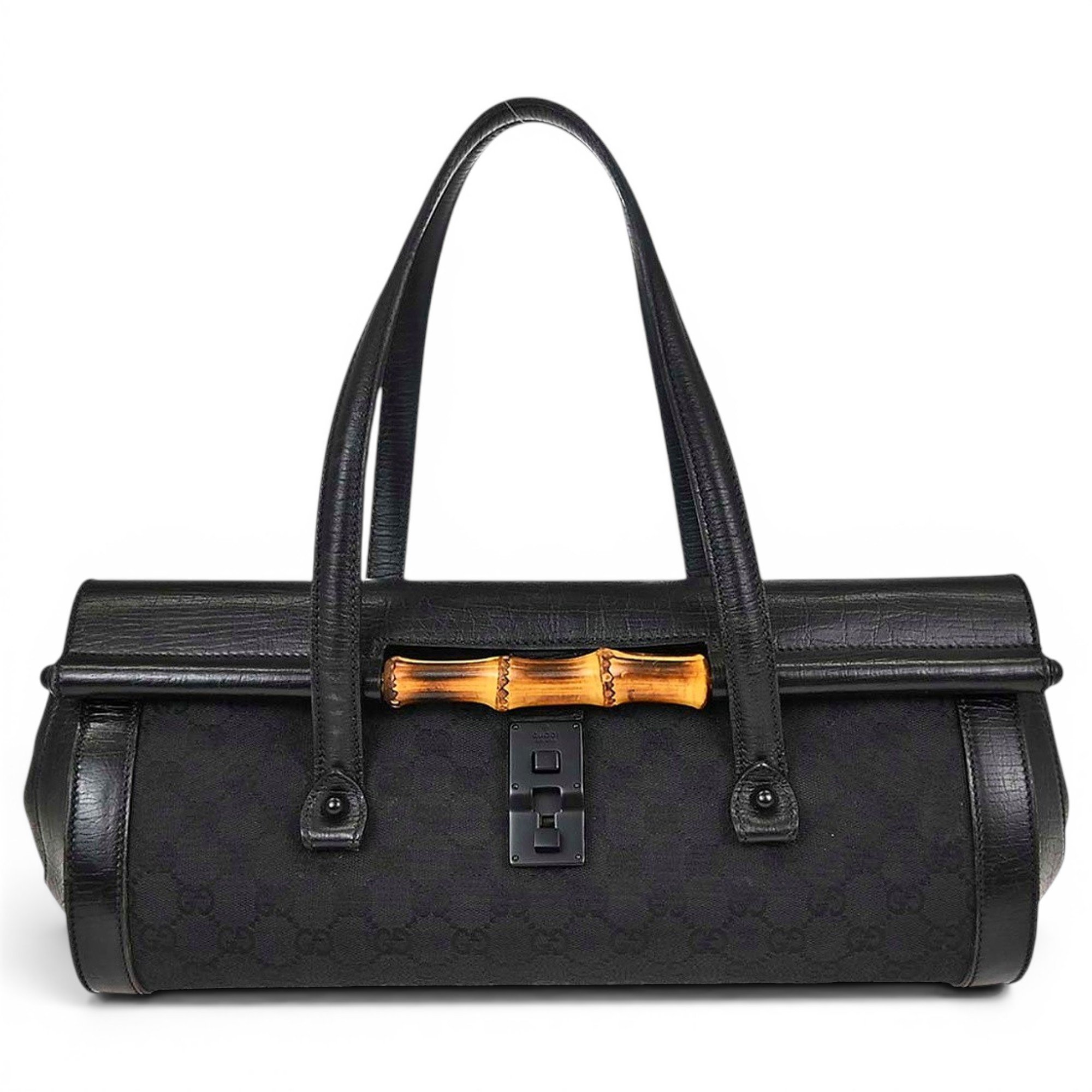 Bamboo leather handbag