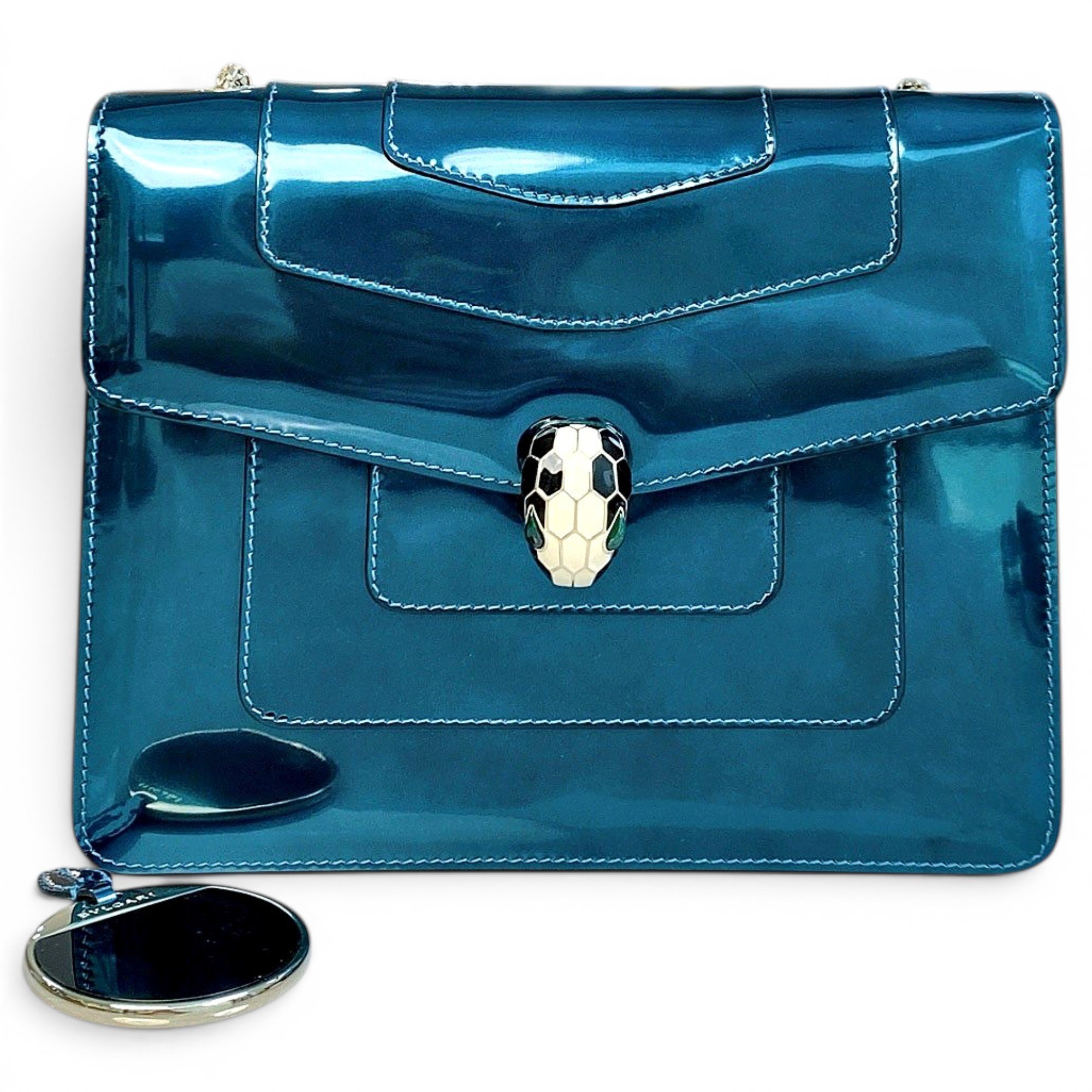 Bvlgari Serpenti leather handbag