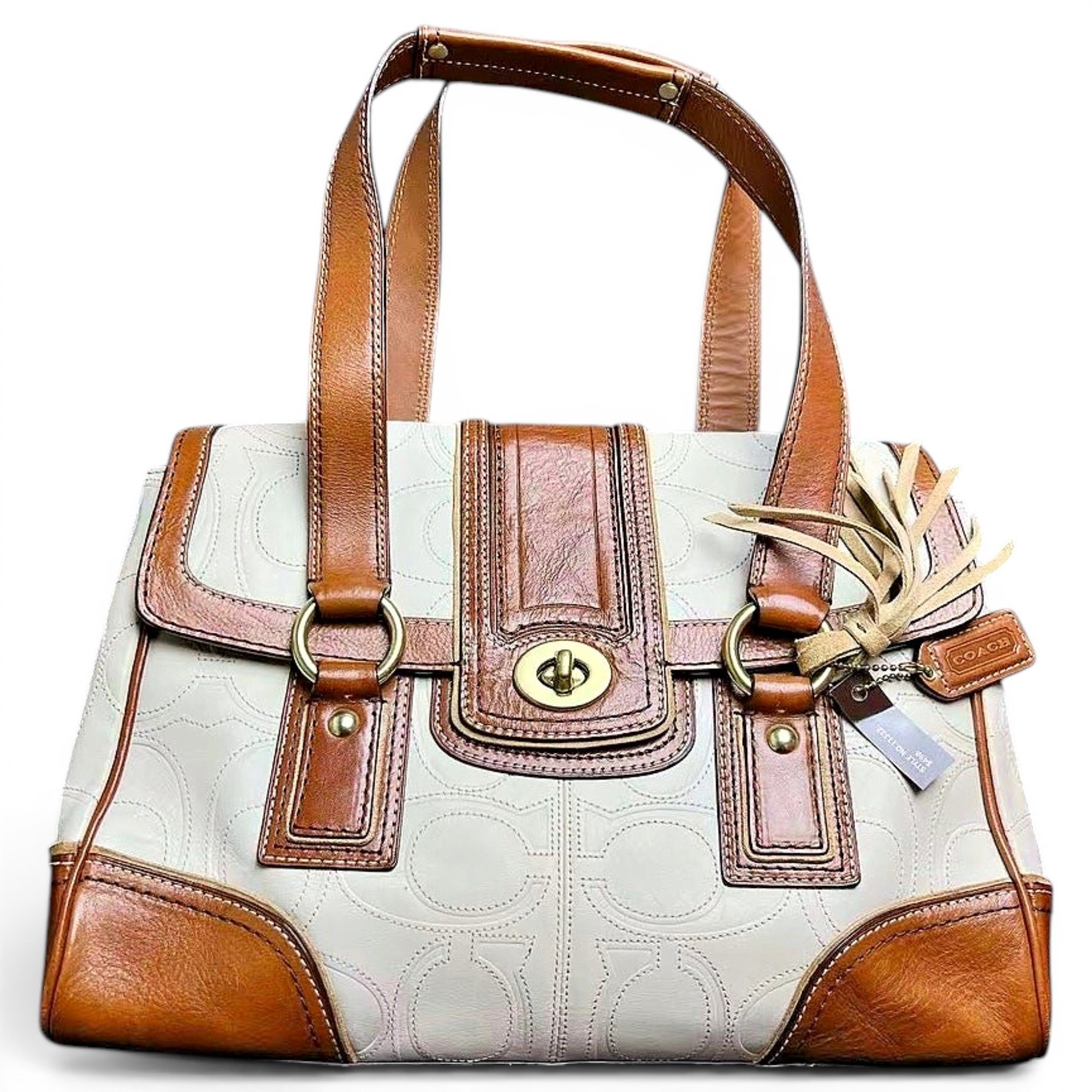 Signature Sufflette leather handbag