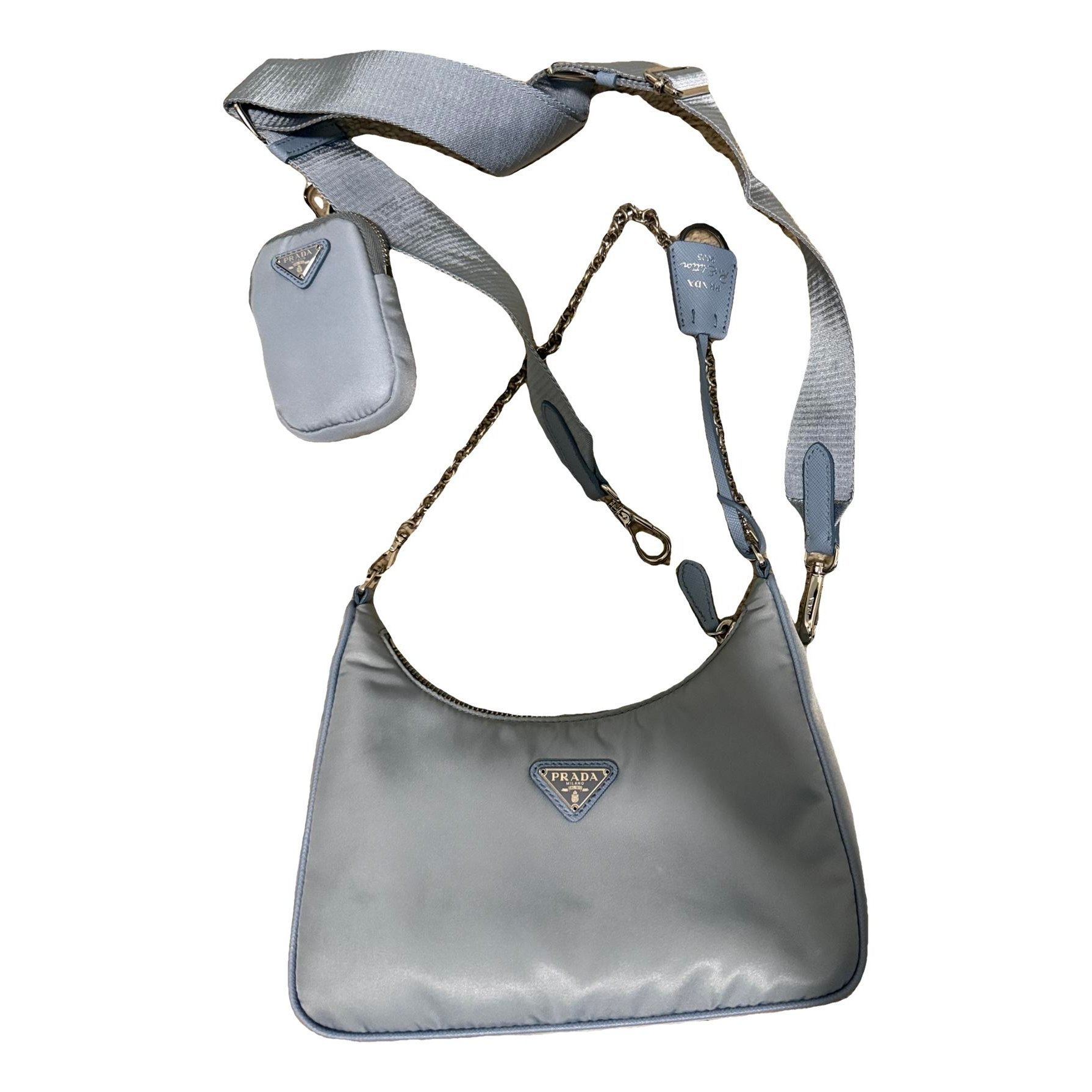 Re-Nylon cloth crossbody bag