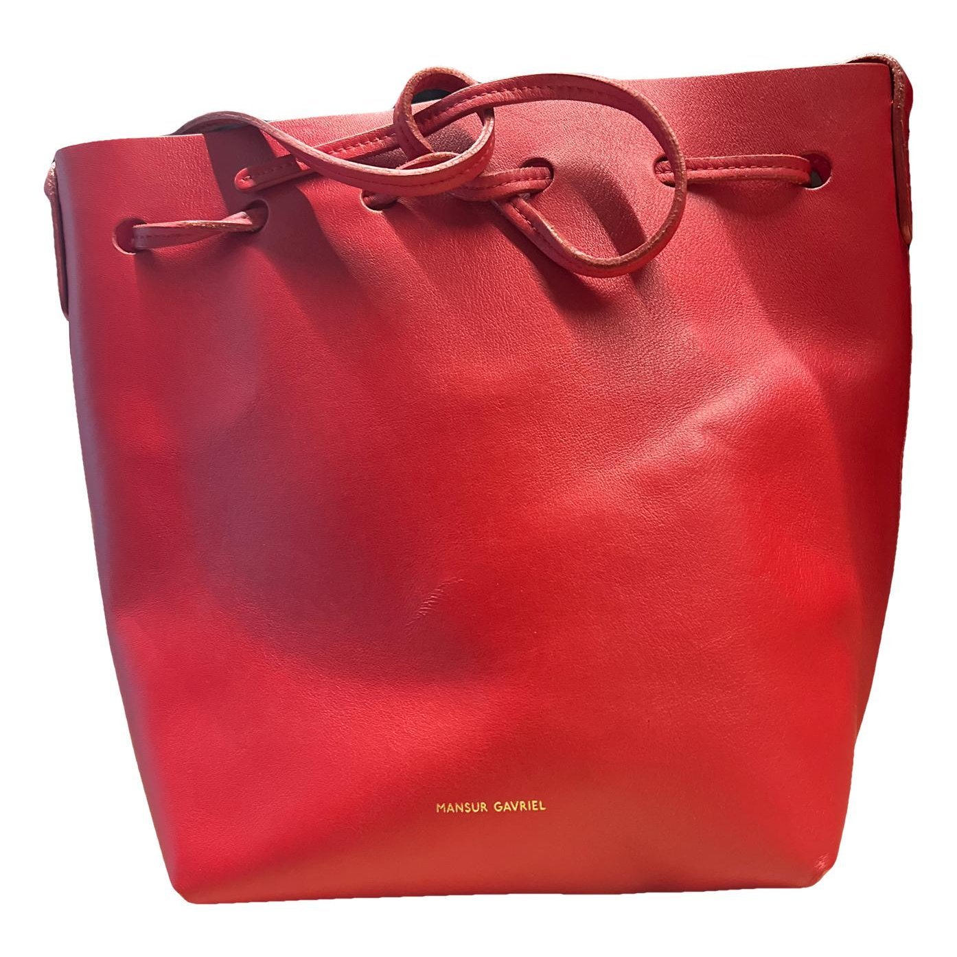 Mansur Gavriel Bucket leather crossbody bag