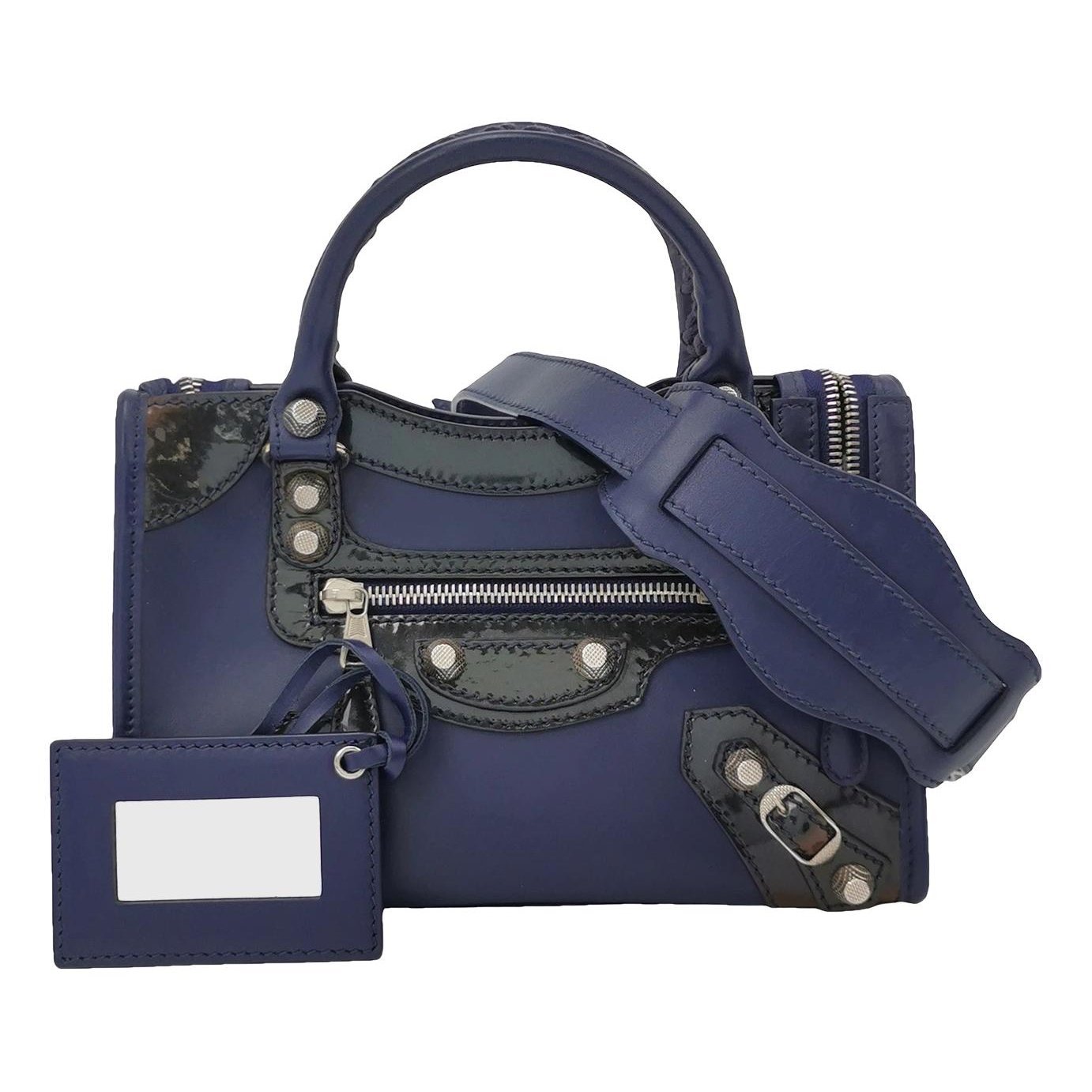 City leather handbag
