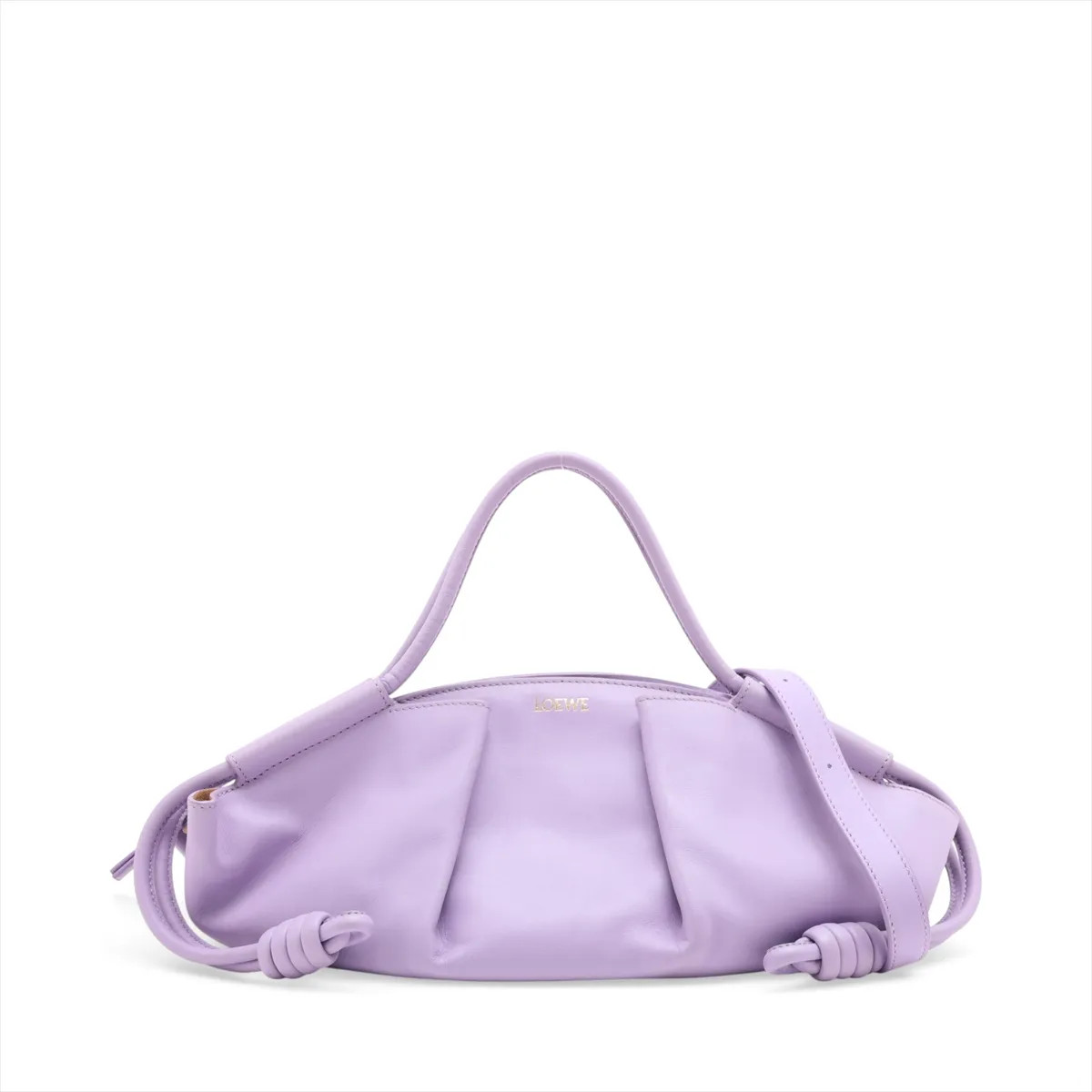 Loewe Paseo bag Leather 2 Way Handbag Purple