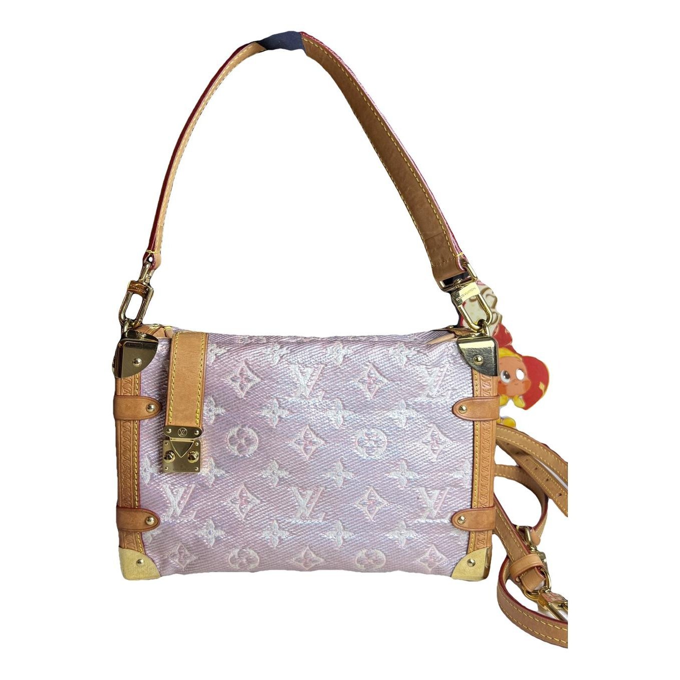 Side Trunk leather handbag