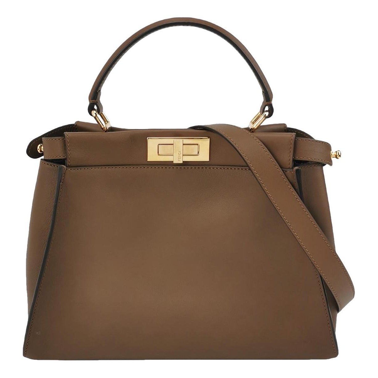 Peekaboo leather handbag